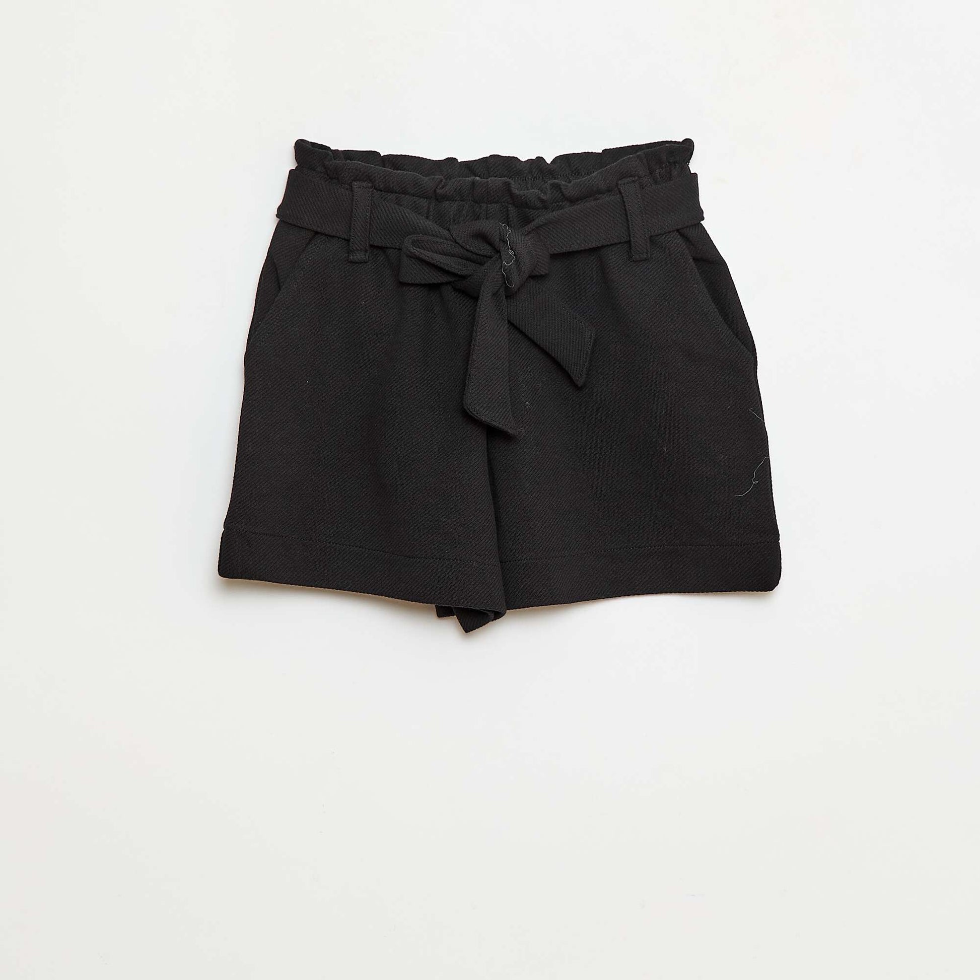 Short milano avec ceinture NOIR