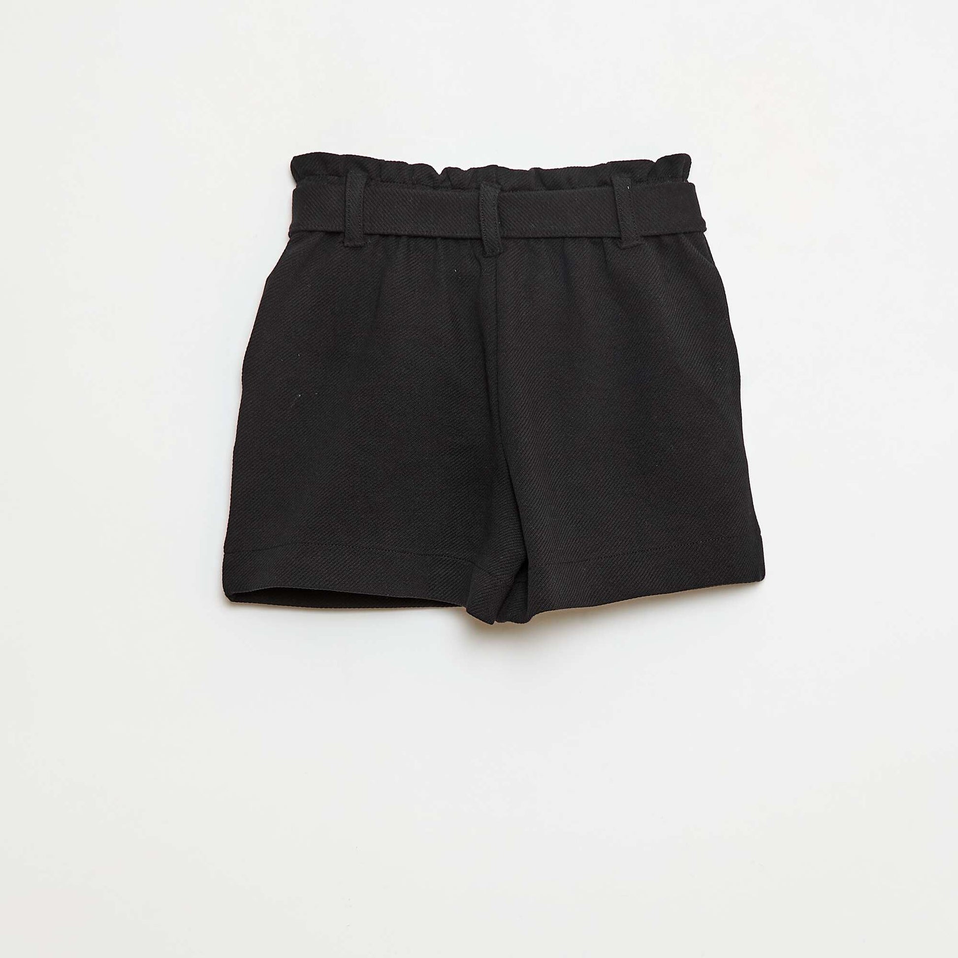Short milano avec ceinture NOIR