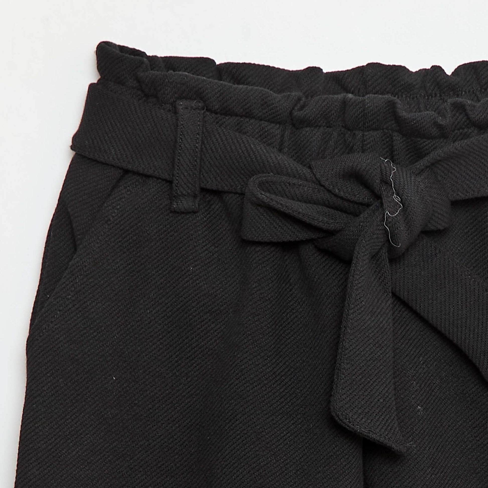 Short milano avec ceinture NOIR