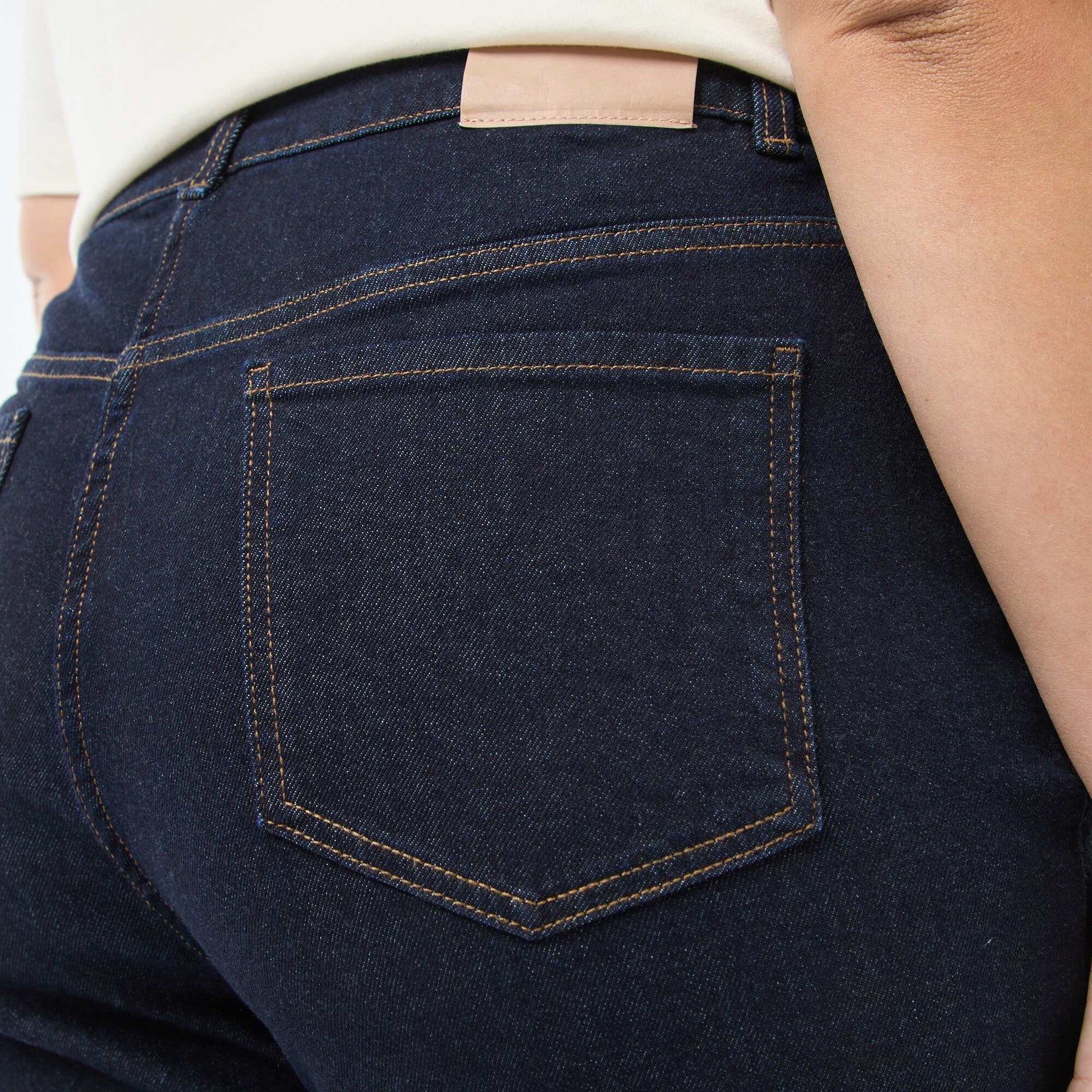Jean taille haute avec strass RINCE