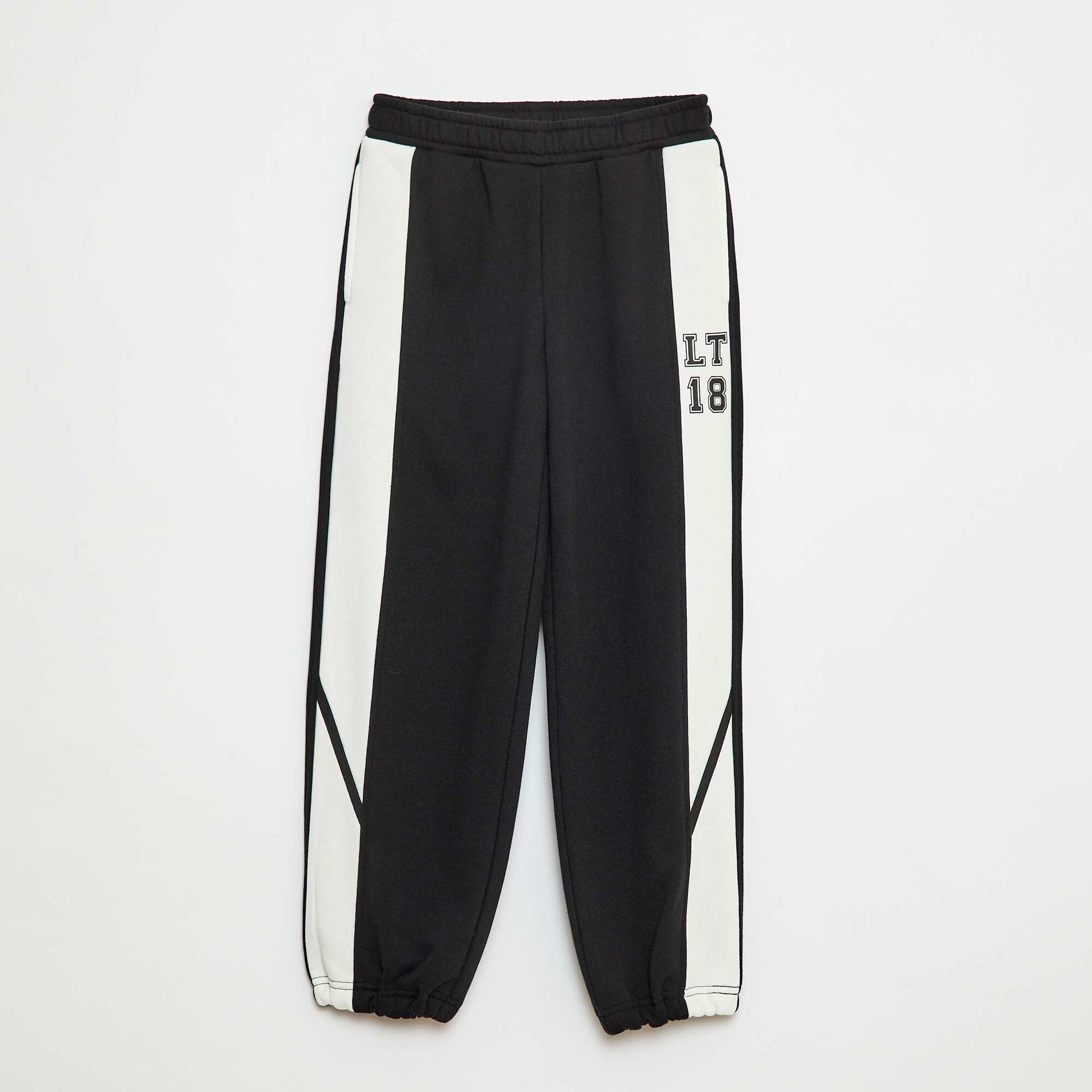 Jogging avec bandes contrastantes NOIR