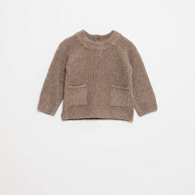 Pull en maille chaude MARRON