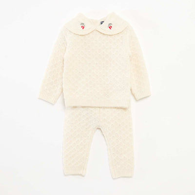 Ensemble tricot pull + legging BEIGE