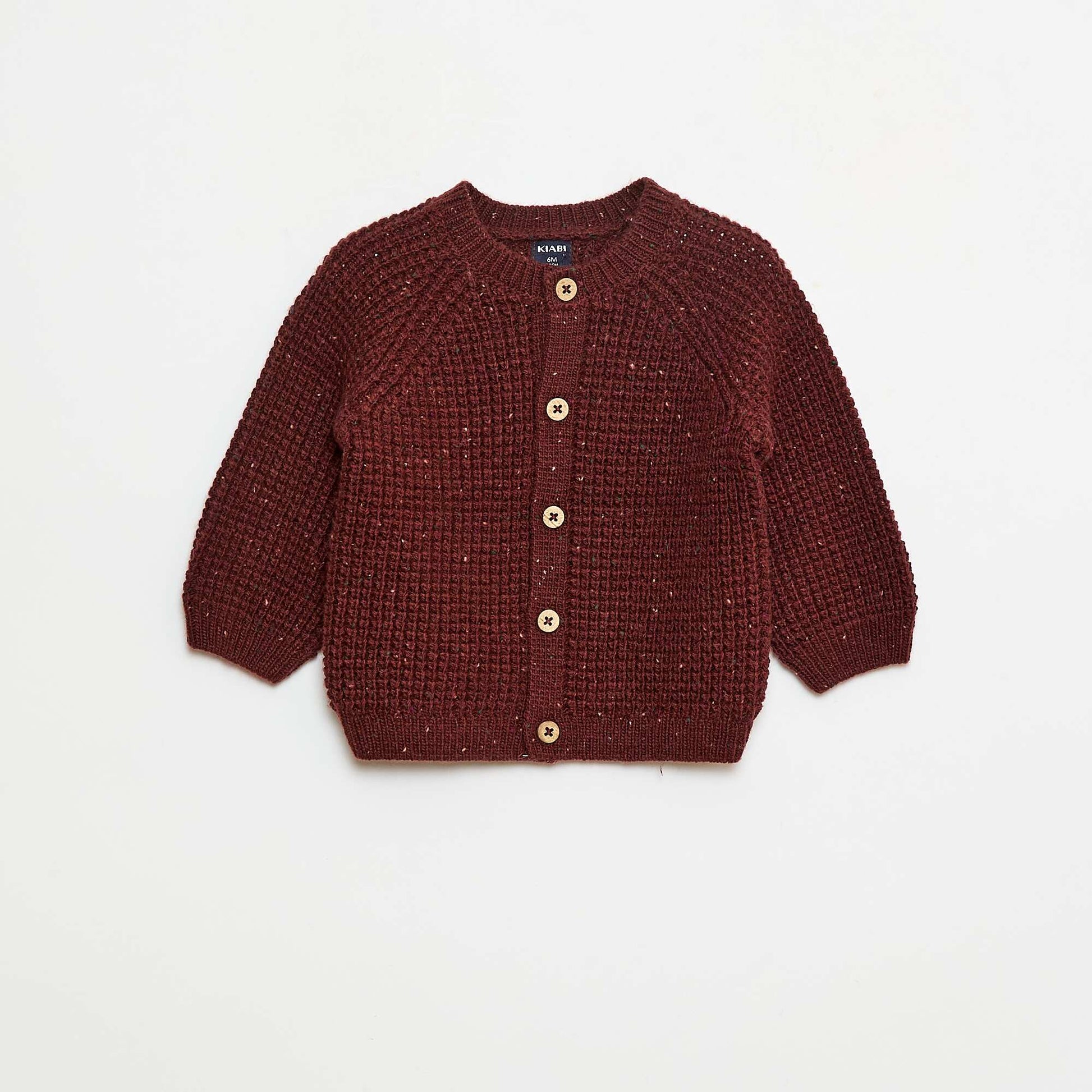 Gilet en maille grosse jauge ROUGE