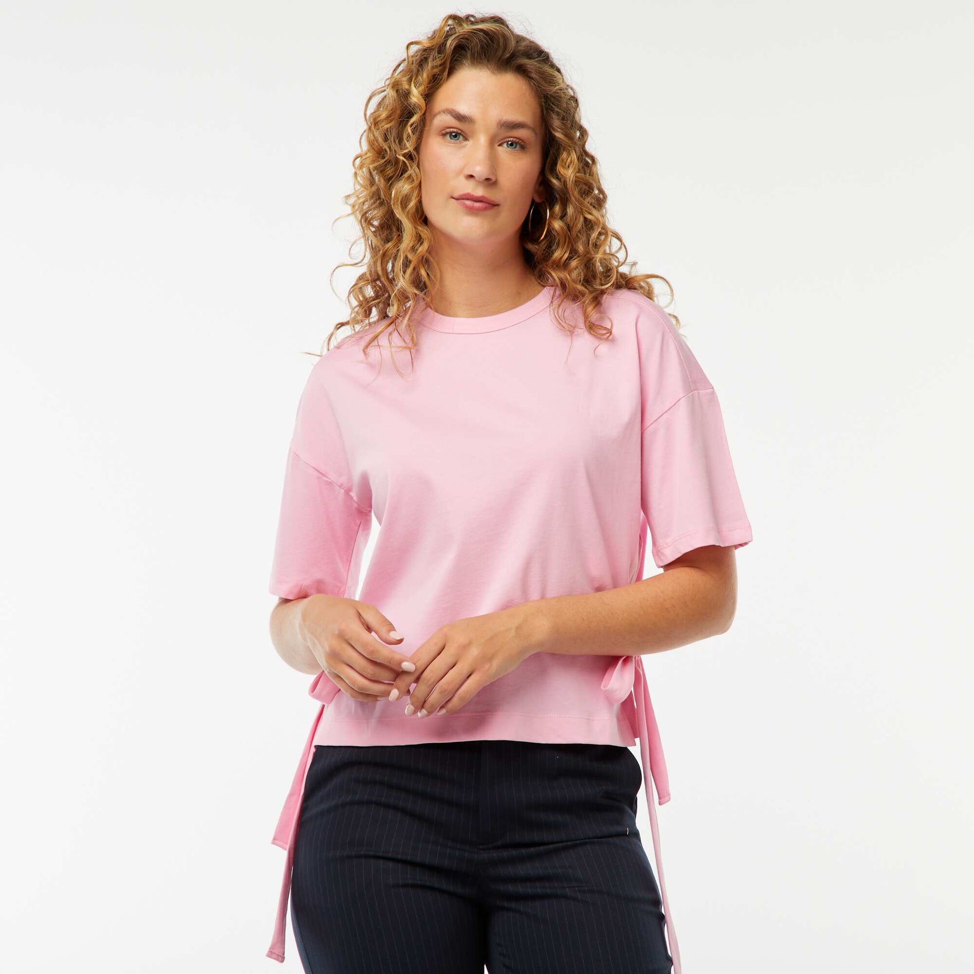 Tee-shirt large avec noeuds ROSE