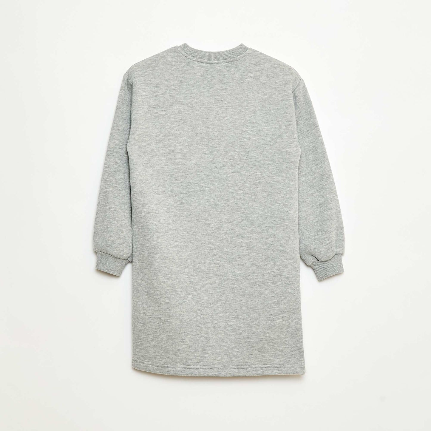 Robe en molleton avec animation sequins pailletés GRIS