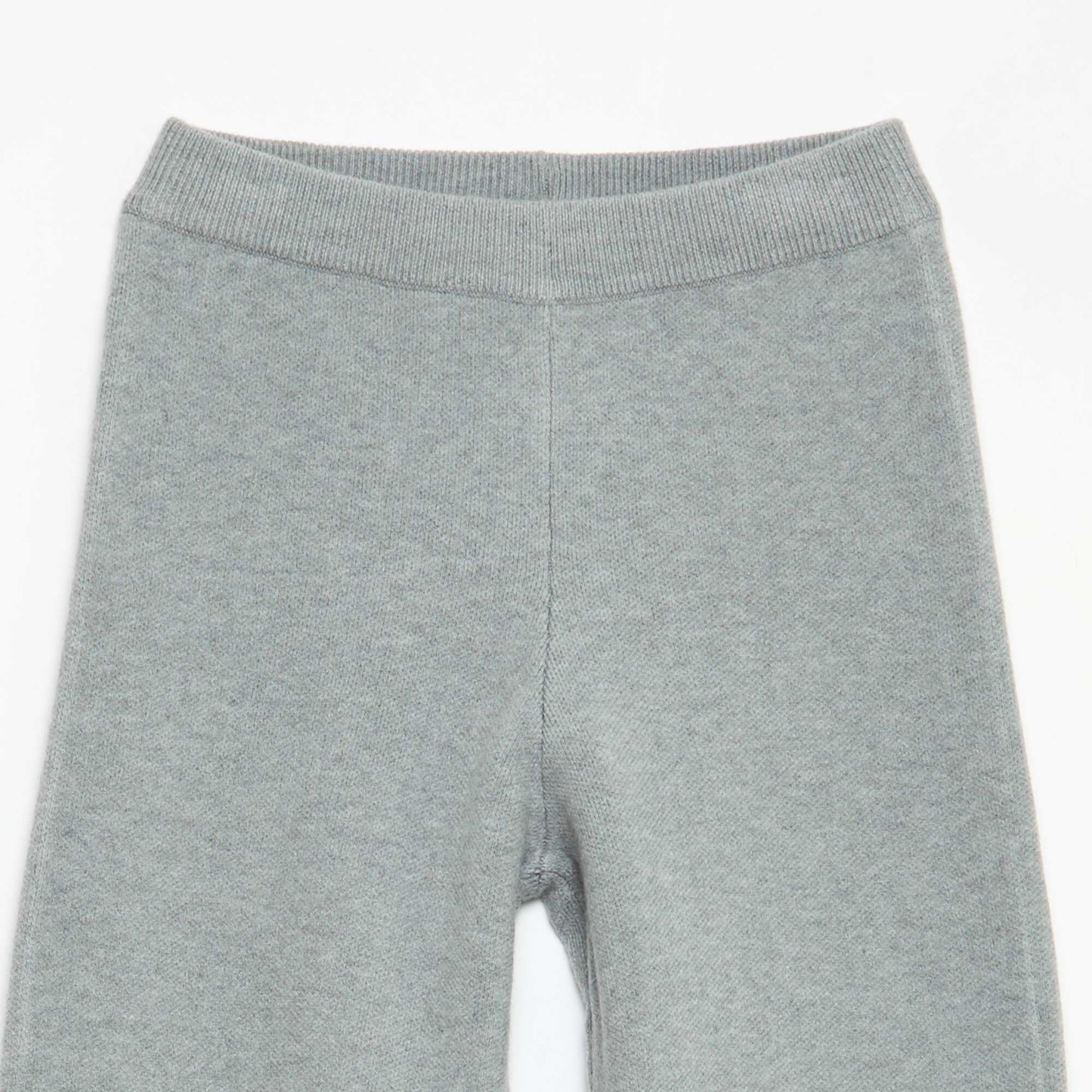 Pantalon wide leg en tricot GRIS