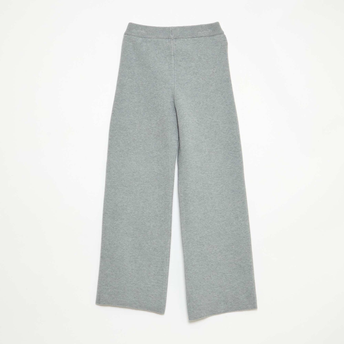 Pantalon wide leg en tricot GRIS