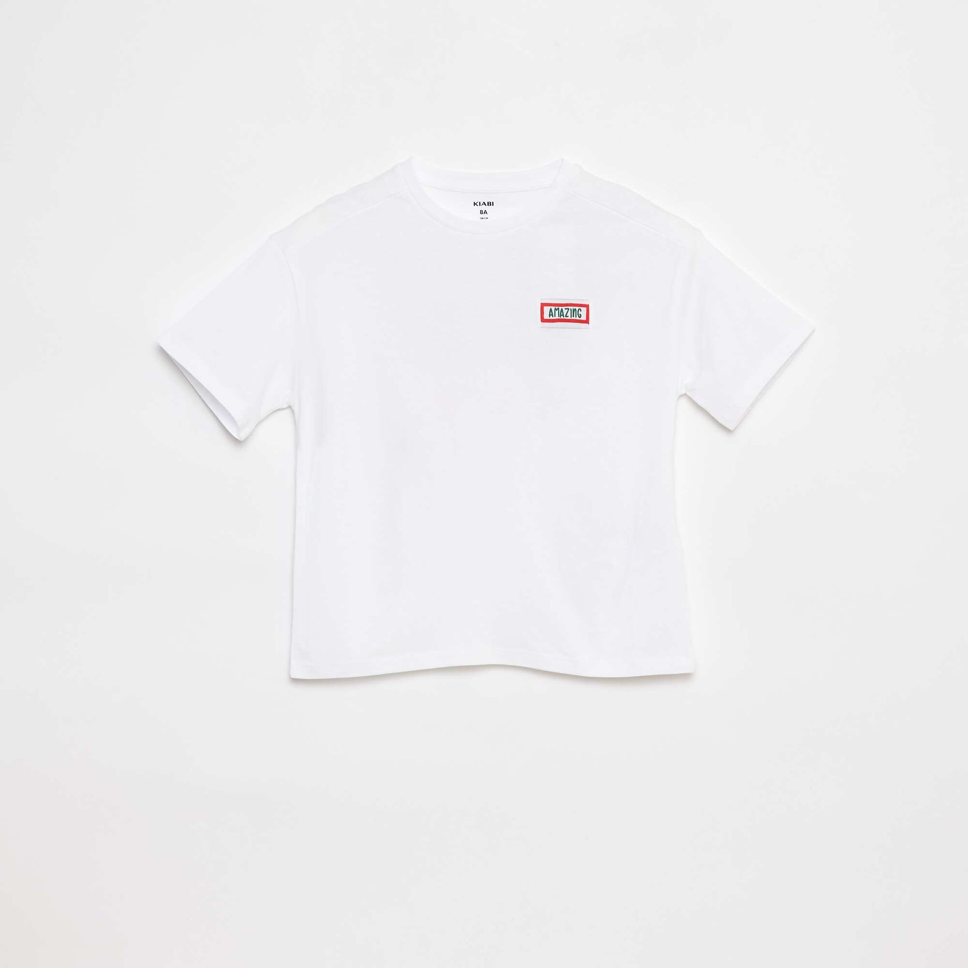 T-shirt loose à manches courtes BEIGE