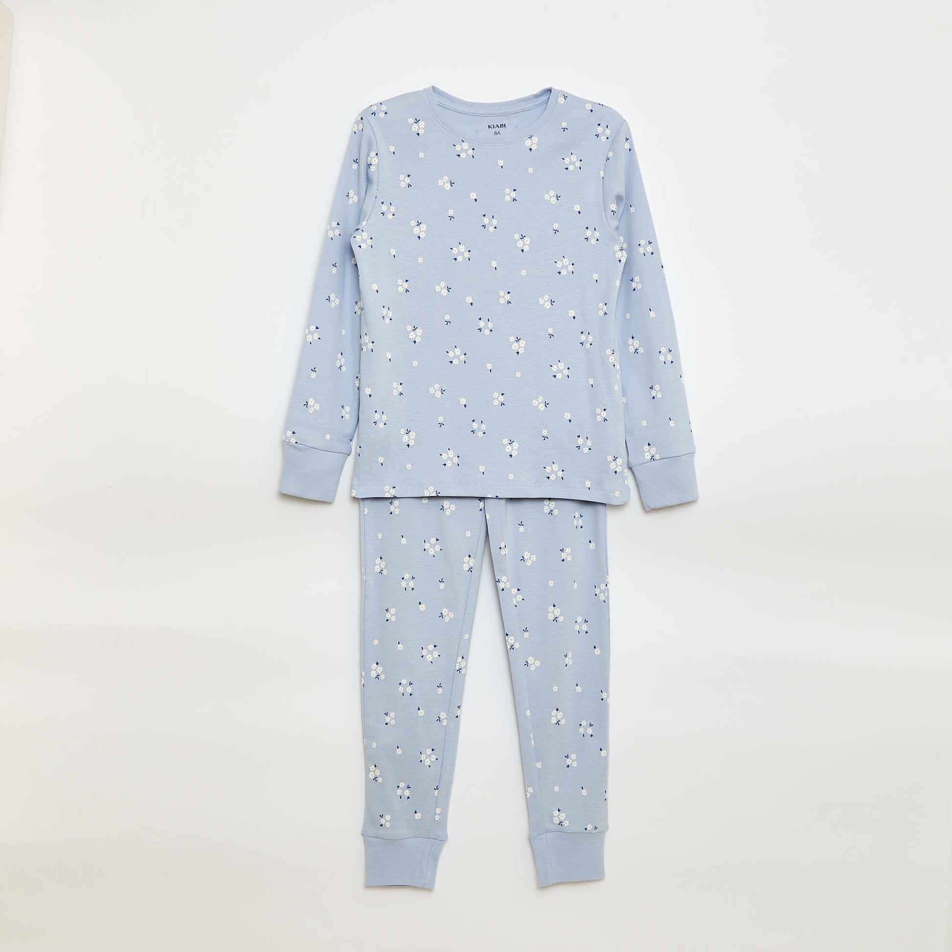 Ensemble pyjama imprimé t-shirt + pantalon - 2 pièces BLEU