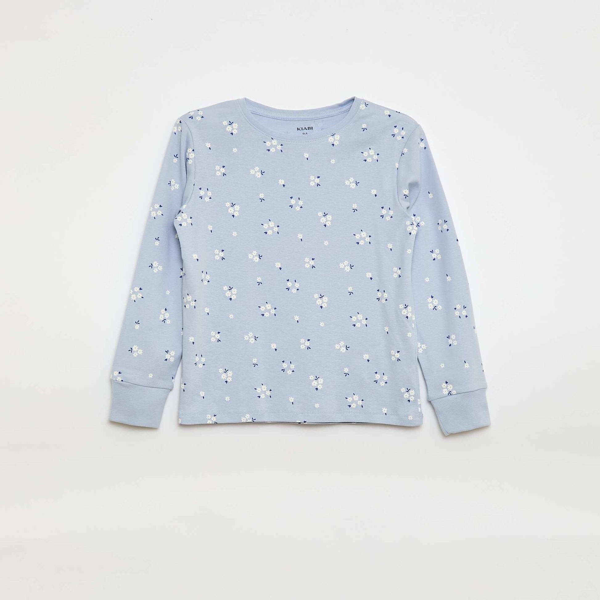 Ensemble pyjama imprimé t-shirt + pantalon - 2 pièces BLEU