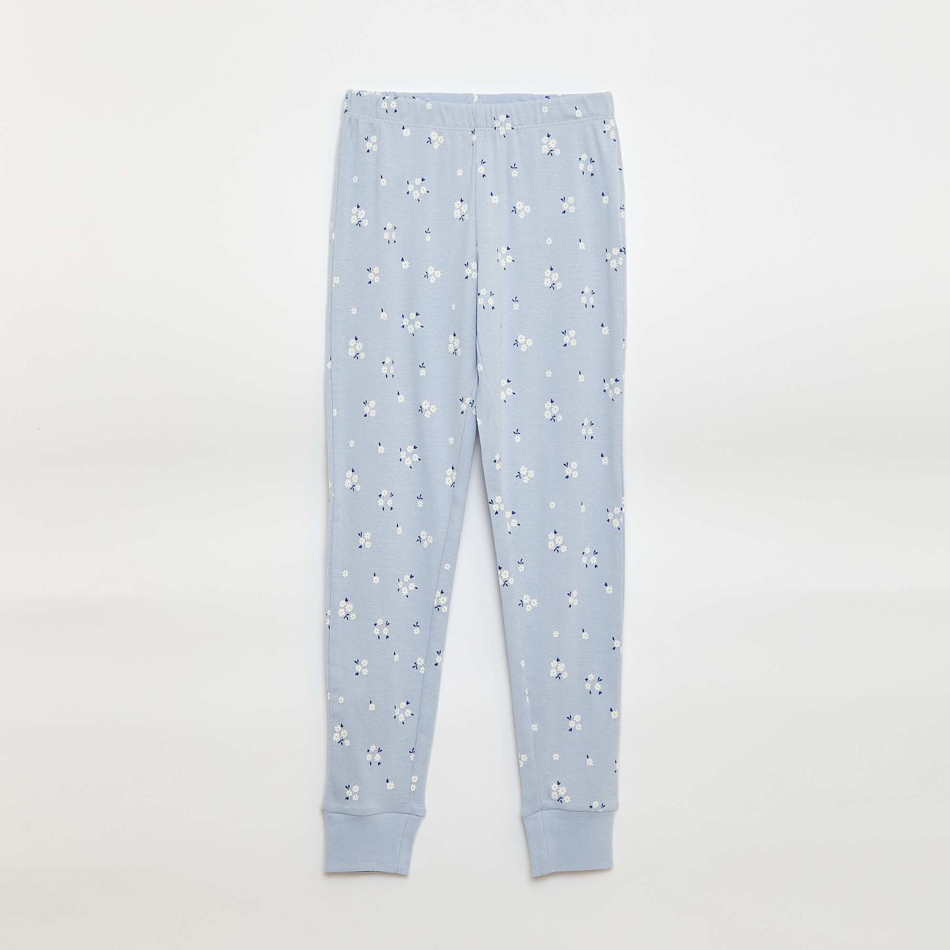 Ensemble pyjama imprimé t-shirt + pantalon - 2 pièces BLEU