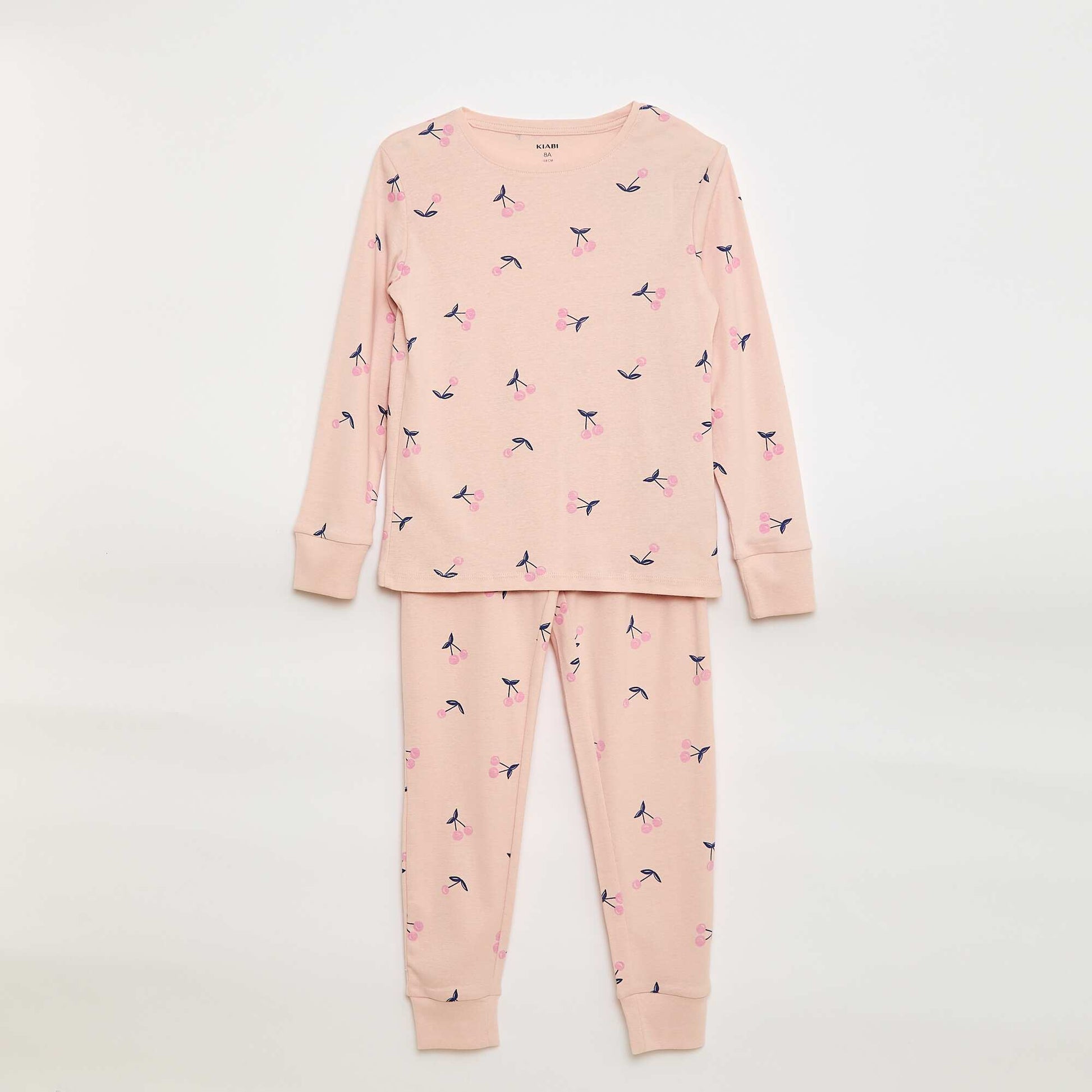 Ensemble pyjama imprimé t-shirt + pantalon - 2 pièces ROSE
