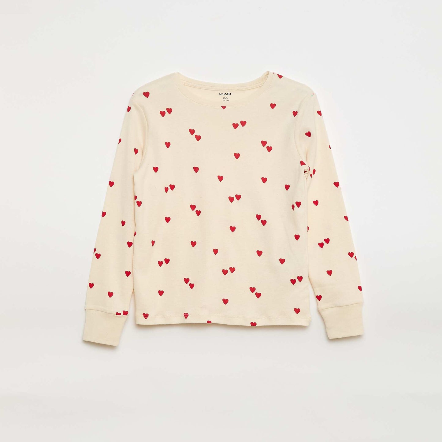 Ensemble pyjama imprimé t-shirt + pantalon - 2 pièces BLANC