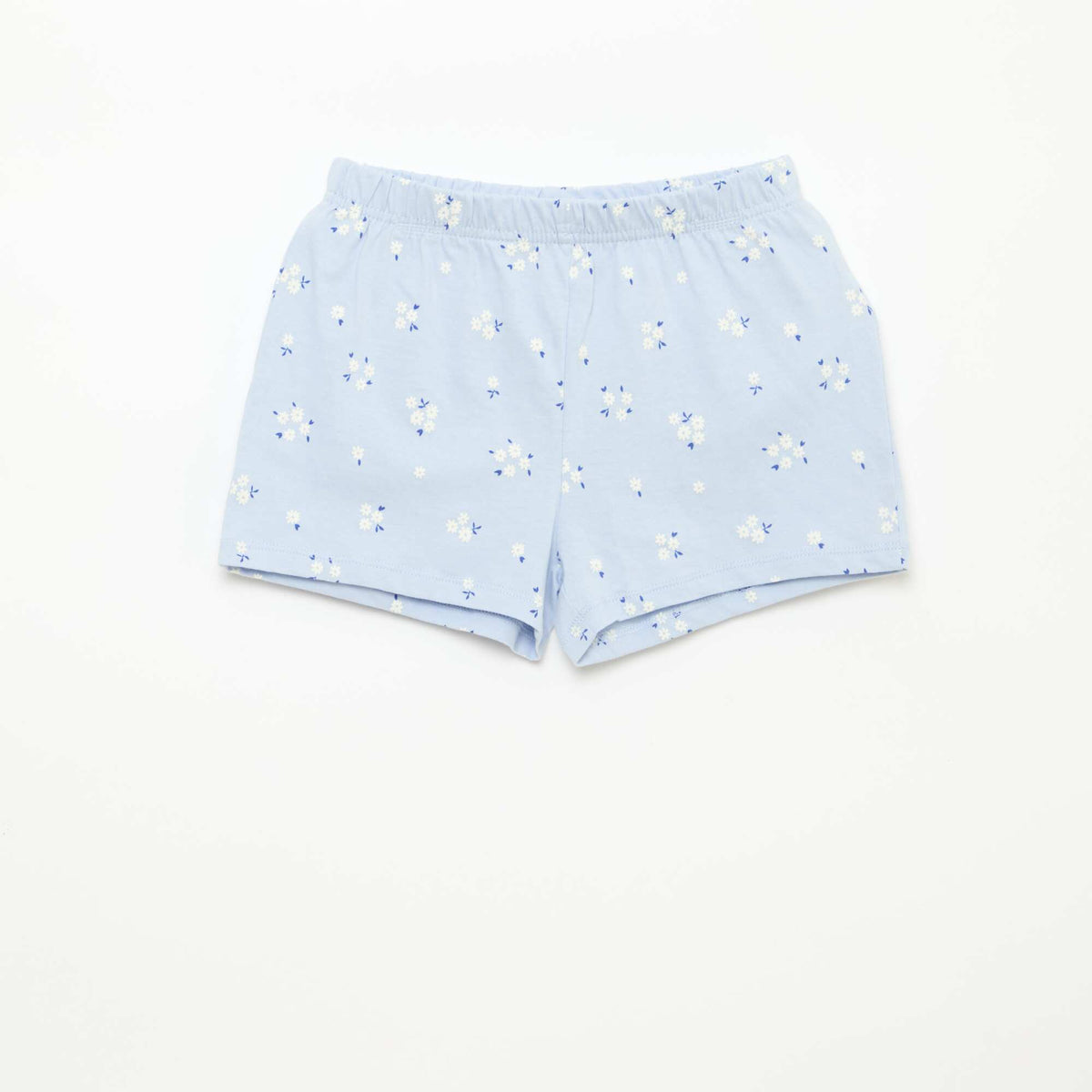 Pyjama court imprimé - 2 pièces BLEU