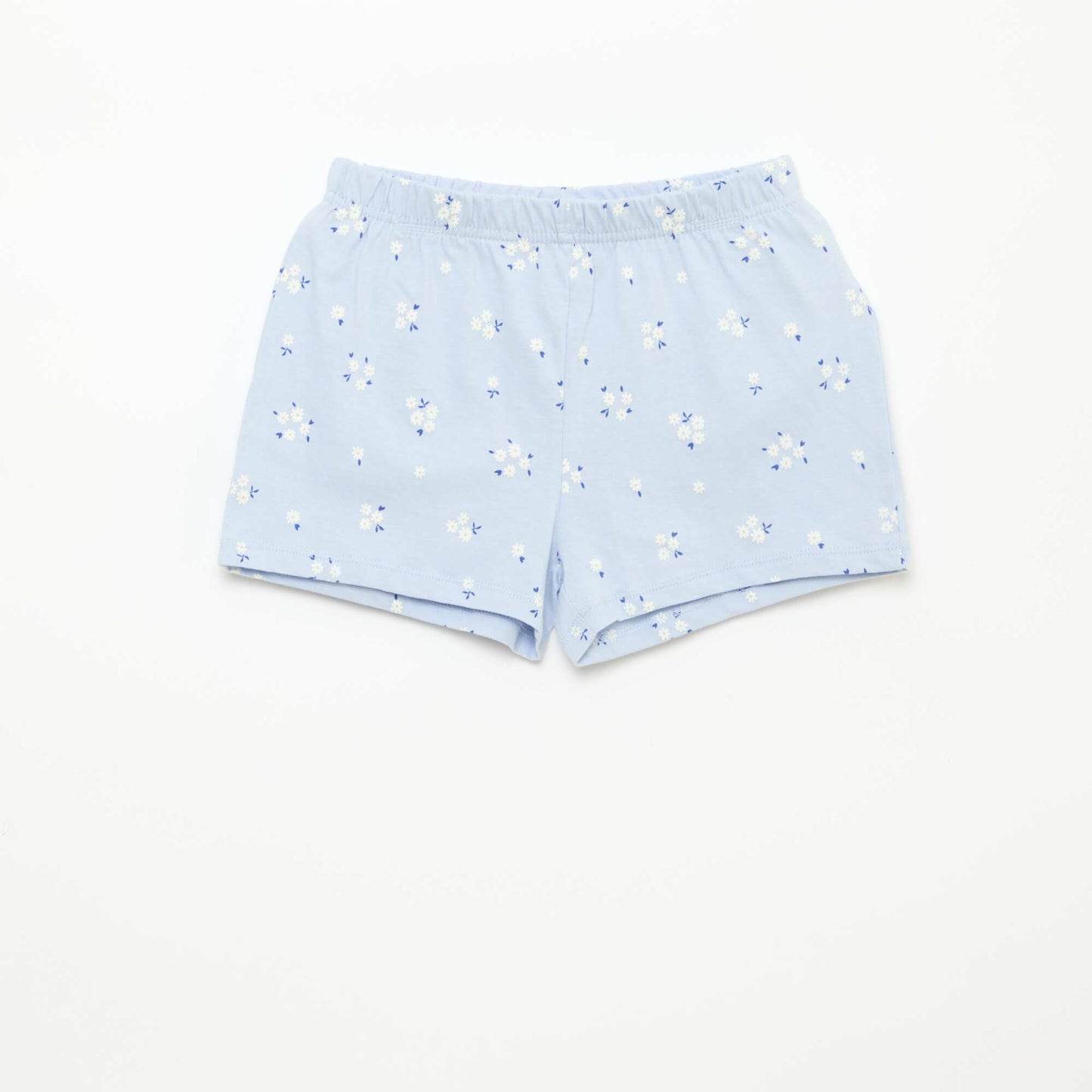 Pyjama court imprimé - 2 pièces BLEU