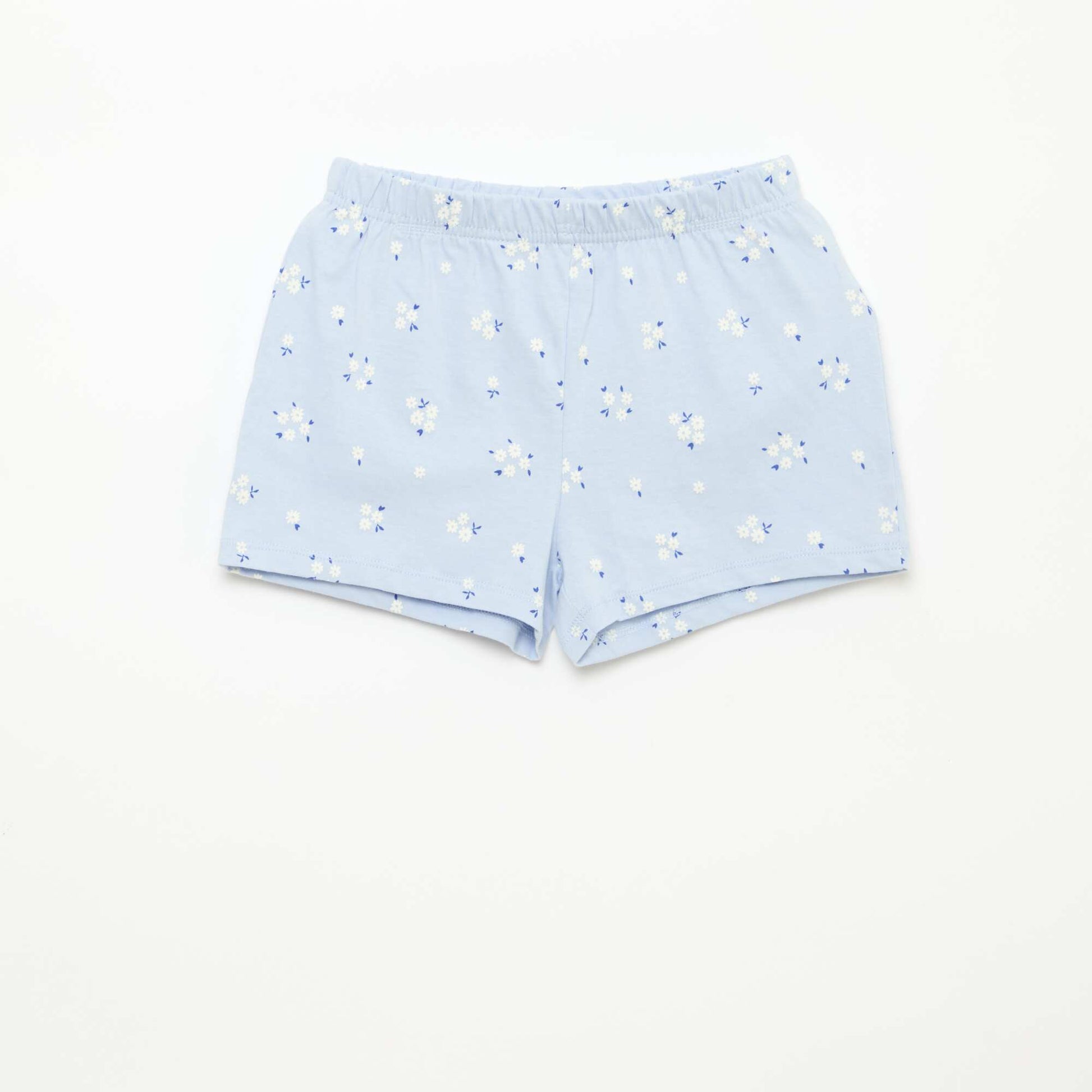 Pyjama court imprimé - 2 pièces BLEU