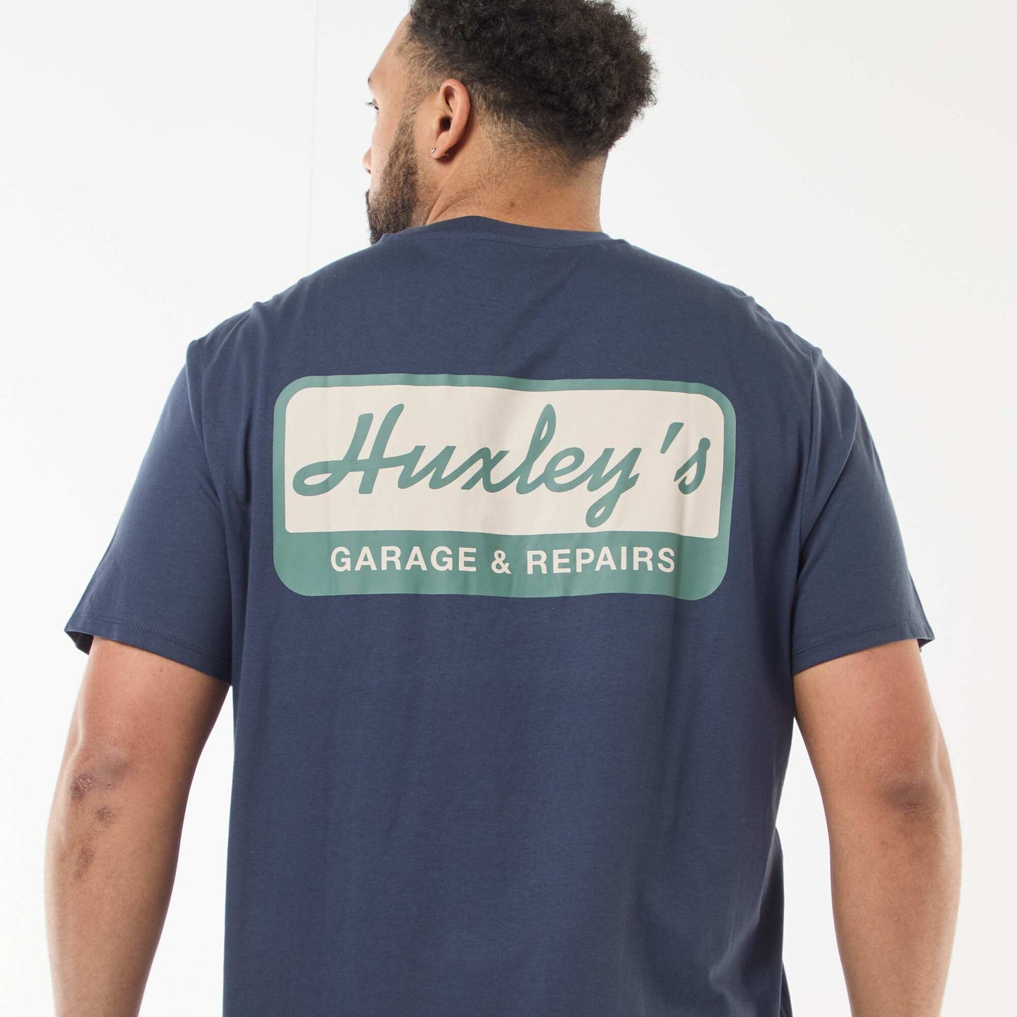 T-shirt imprimé à manches courtes BLEU