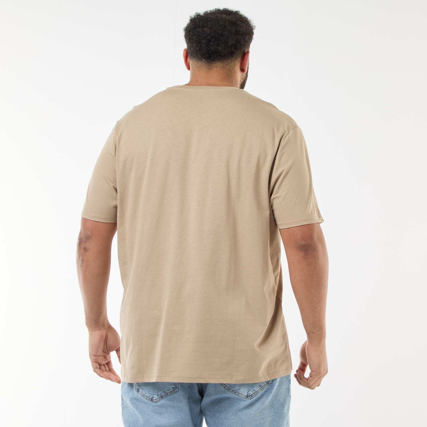T-shirt imprimé à manches courtes BEIGE