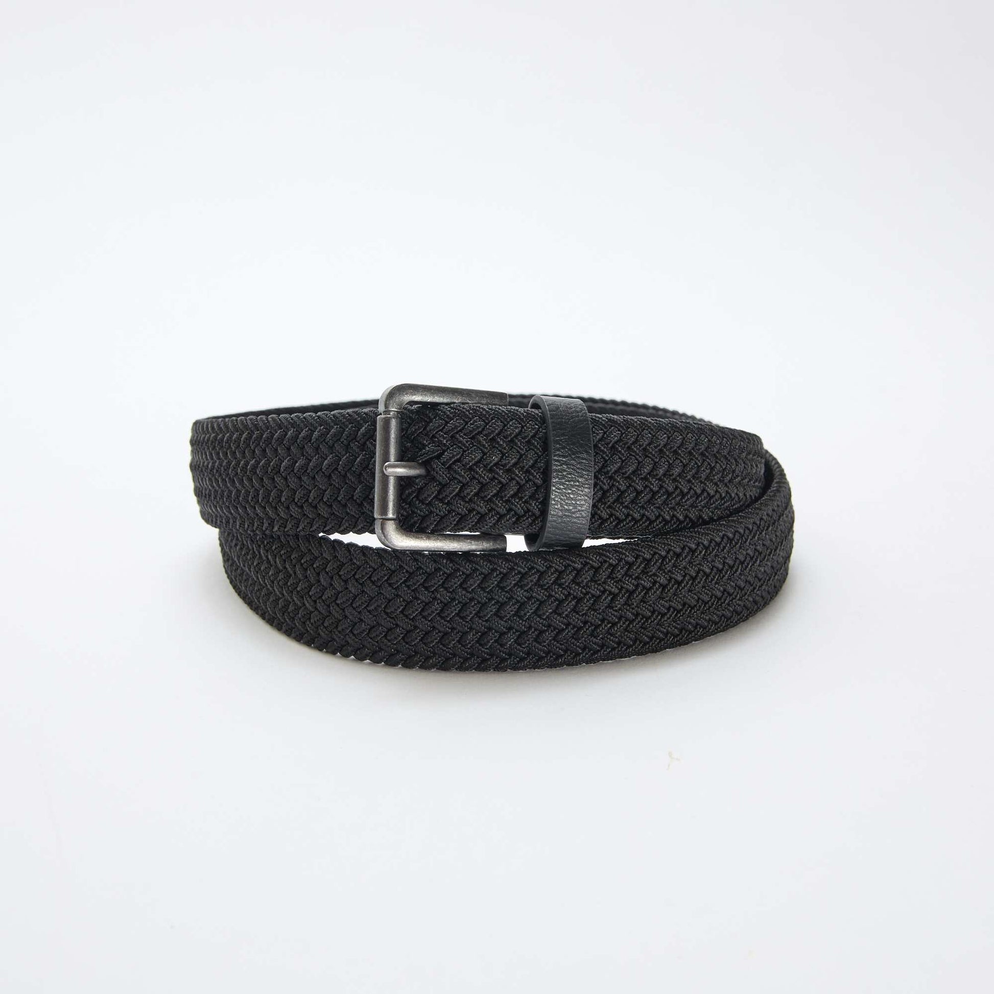 Ceinture tressée NOIR