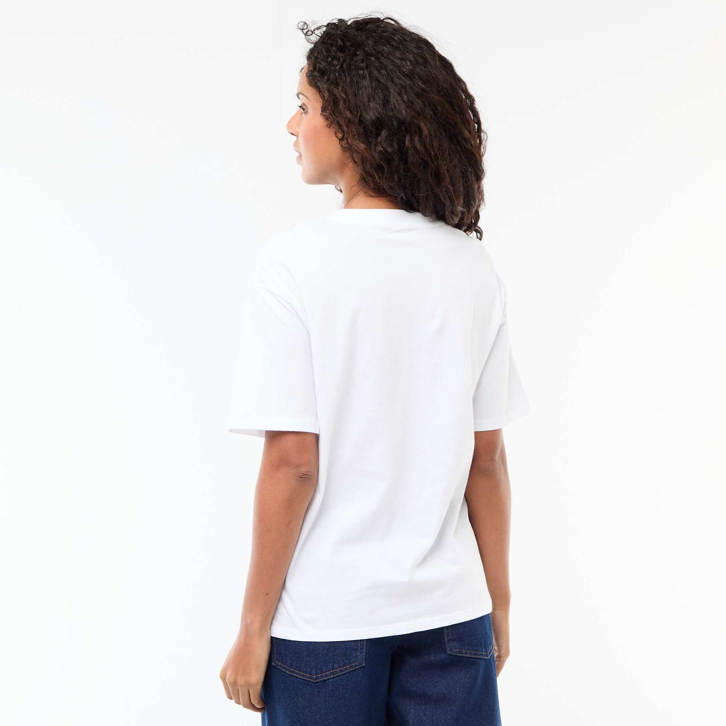 Tee-shirt oversize à message BLANC