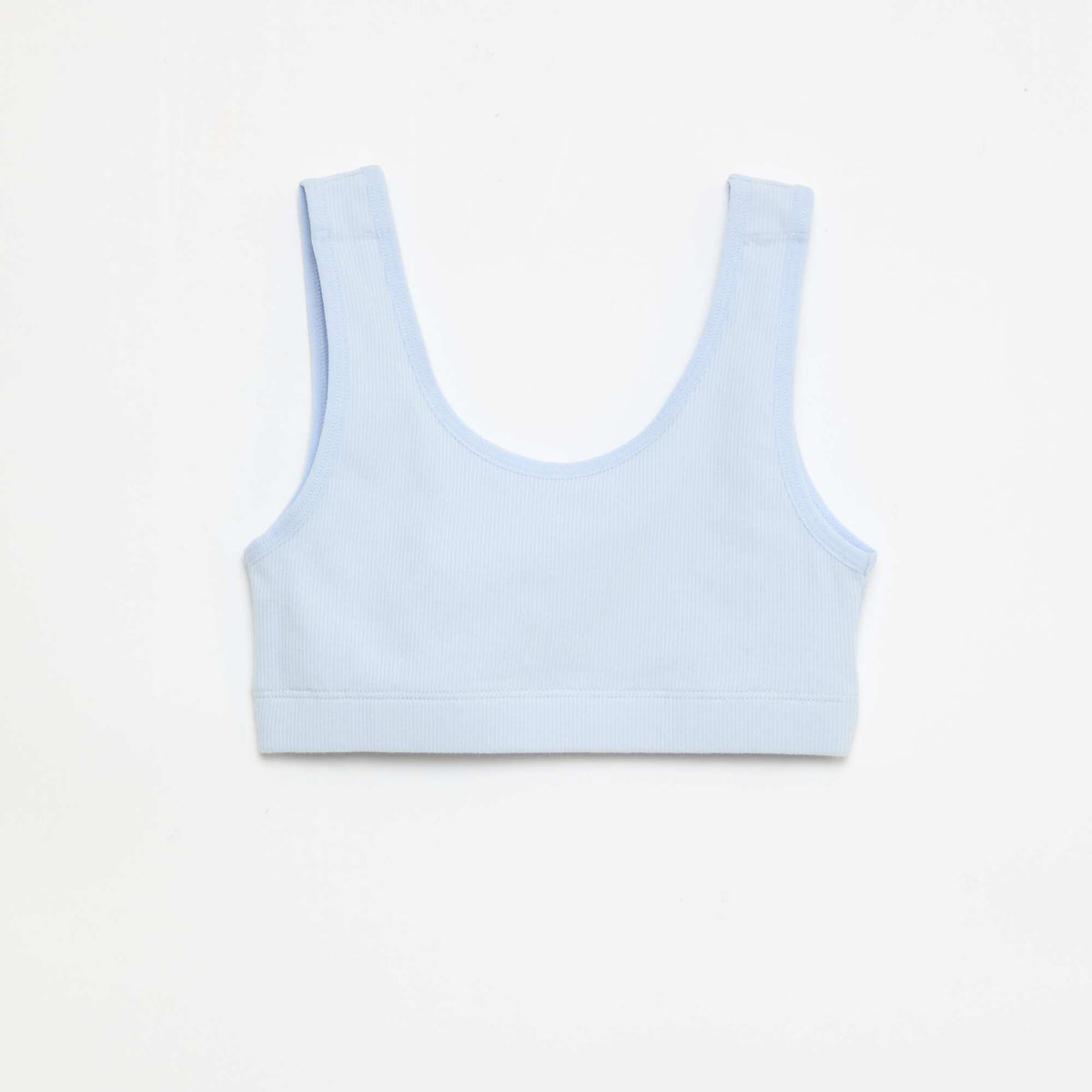 Lot de brassière en maille côtelée BLEU