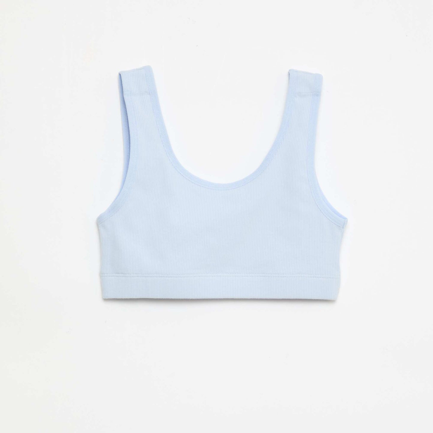 Lot de brassière en maille côtelée BLEU