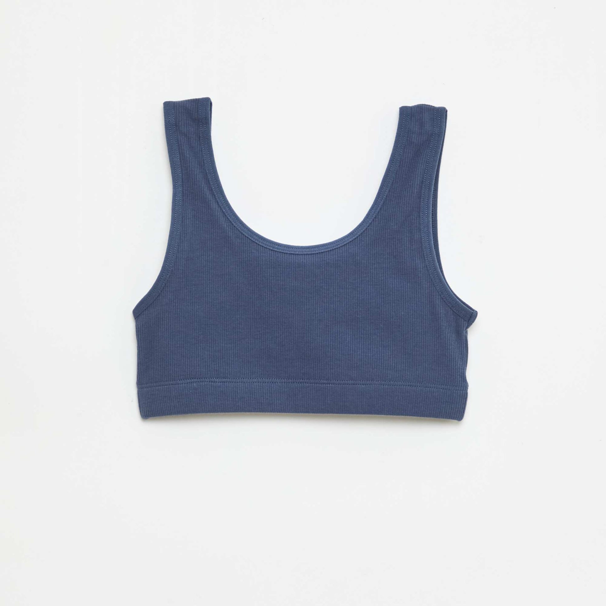 Lot de brassière en maille côtelée BLEU