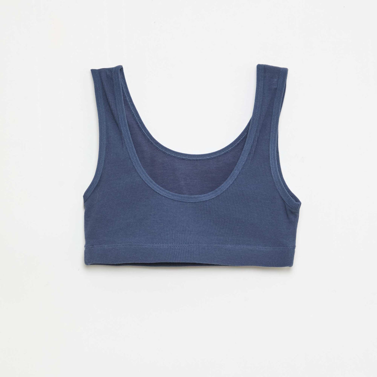 Lot de brassière en maille côtelée BLEU