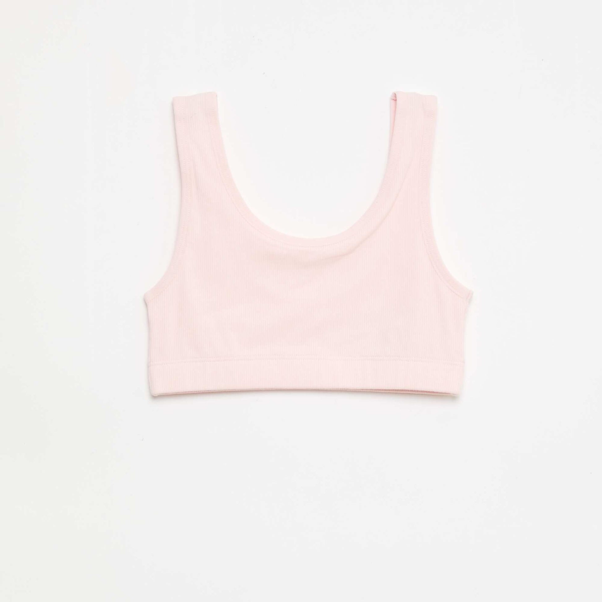 Lot de brassière en maille côtelée GRIS
