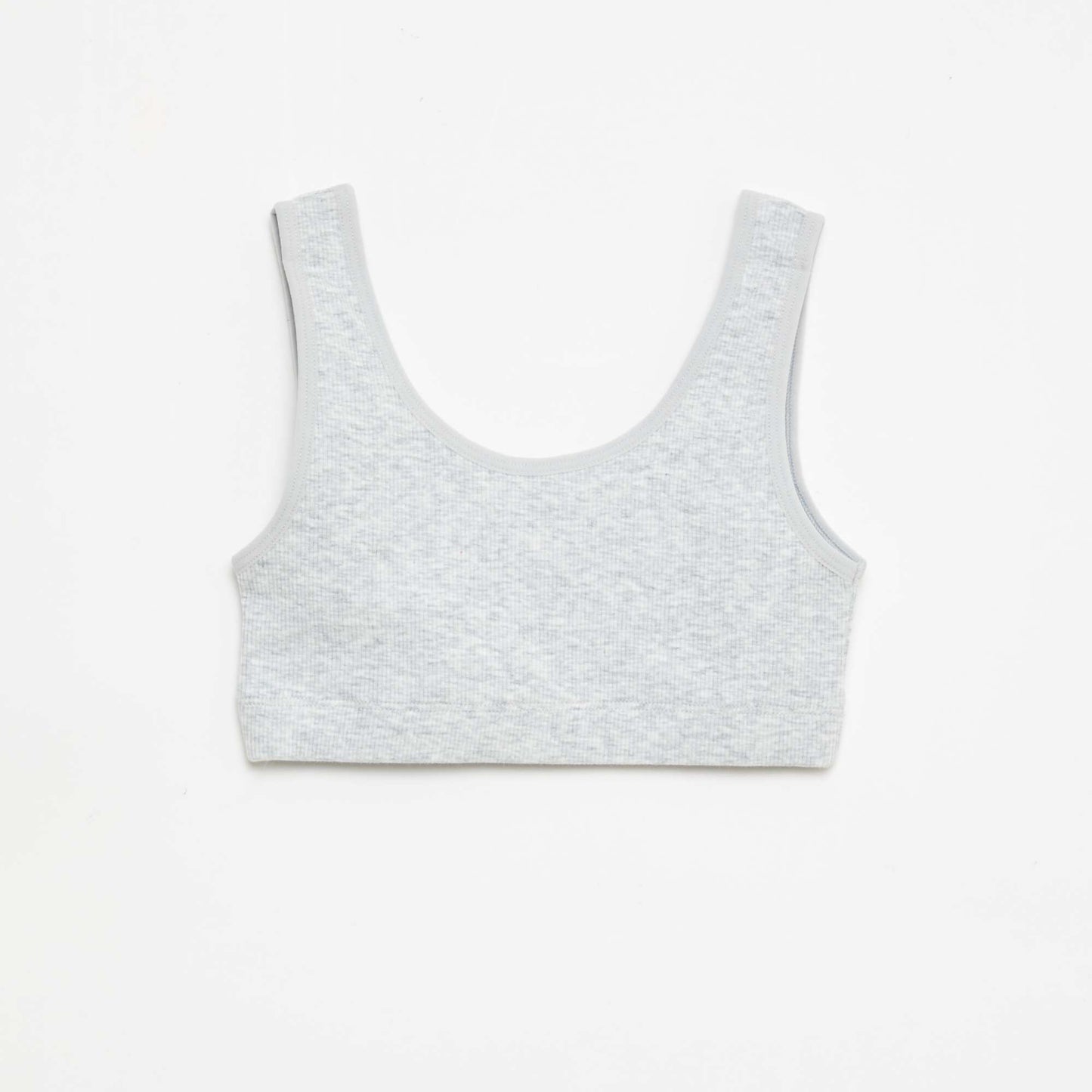 Lot de brassière en maille côtelée GRIS