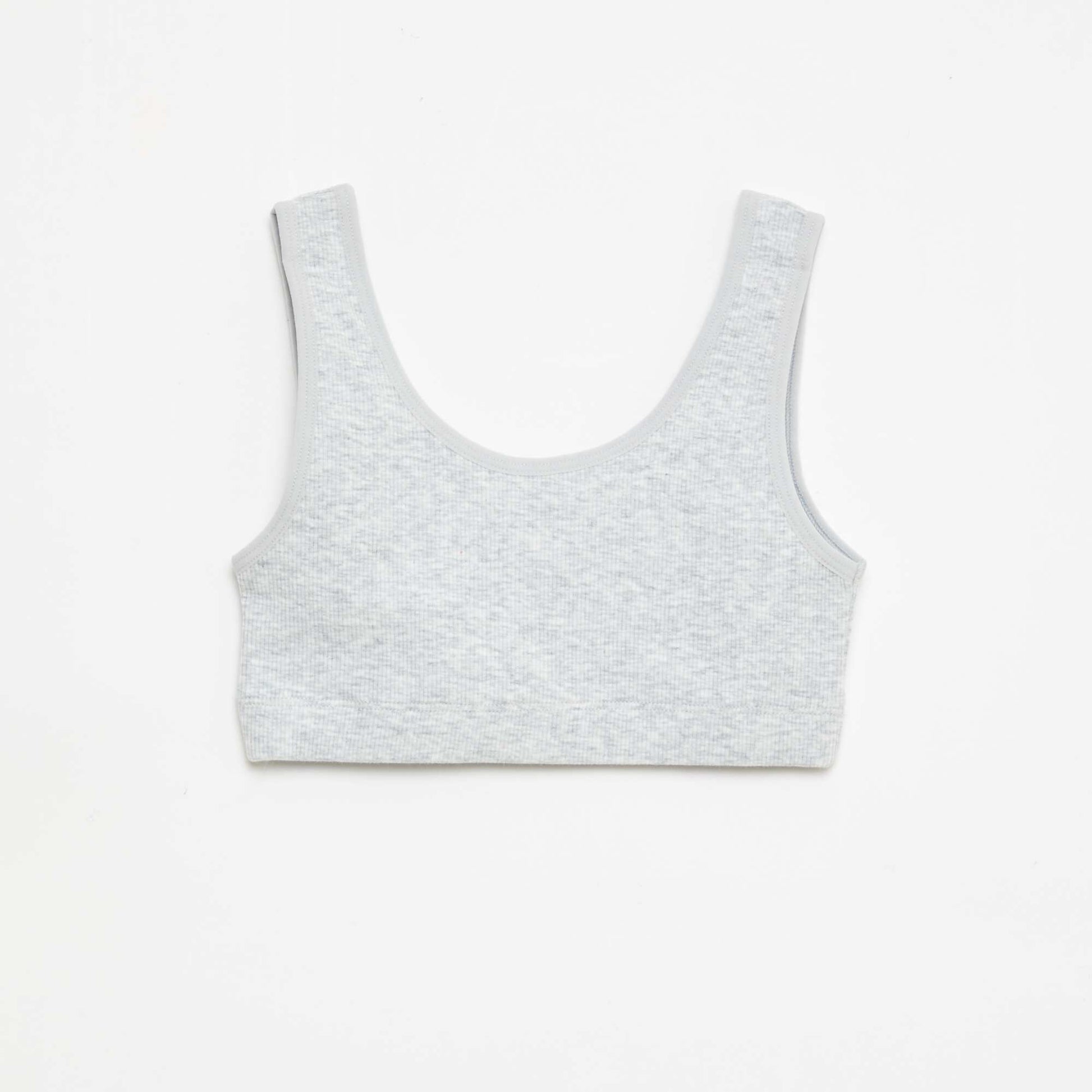 Lot de brassière en maille côtelée GRIS
