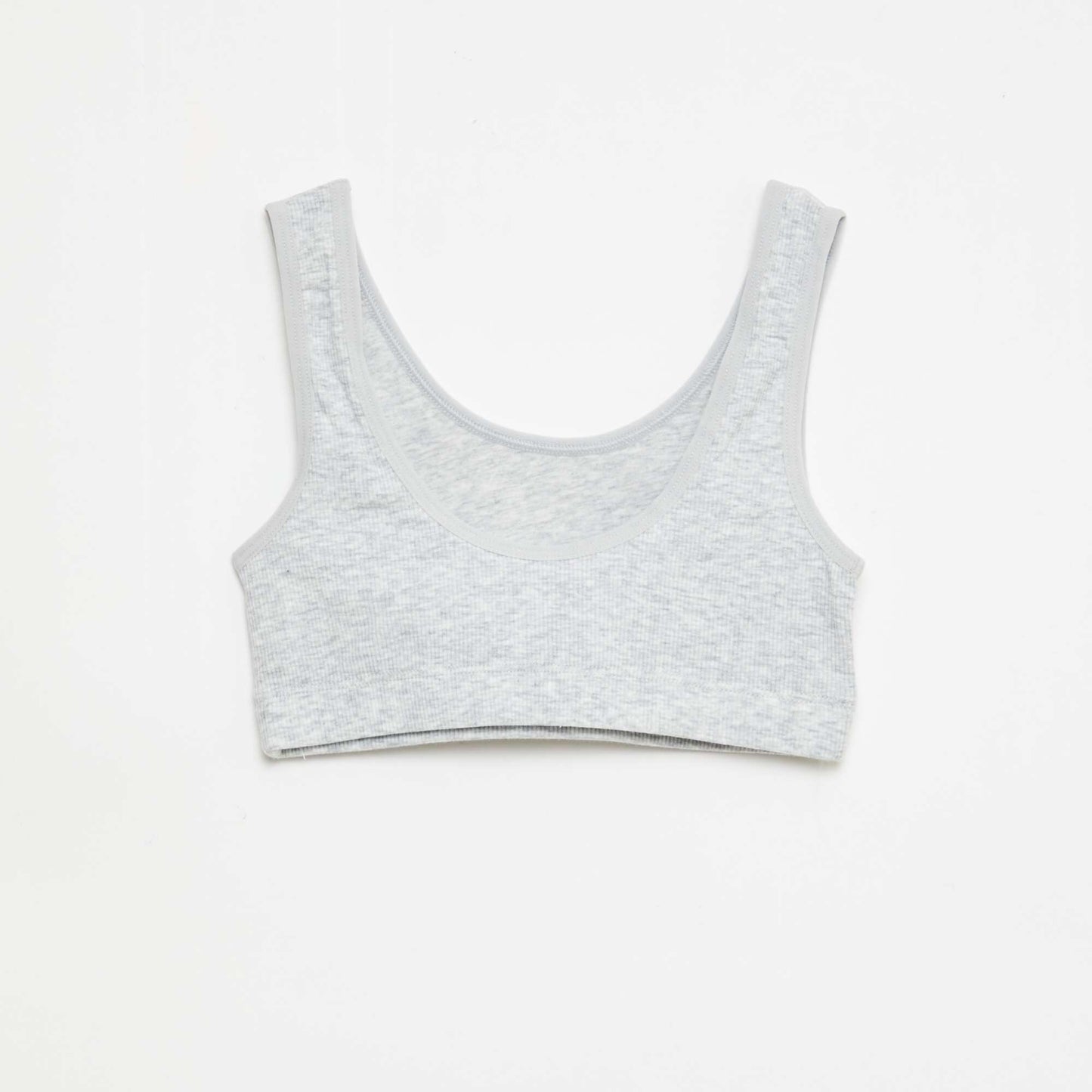 Lot de brassière en maille côtelée GRIS