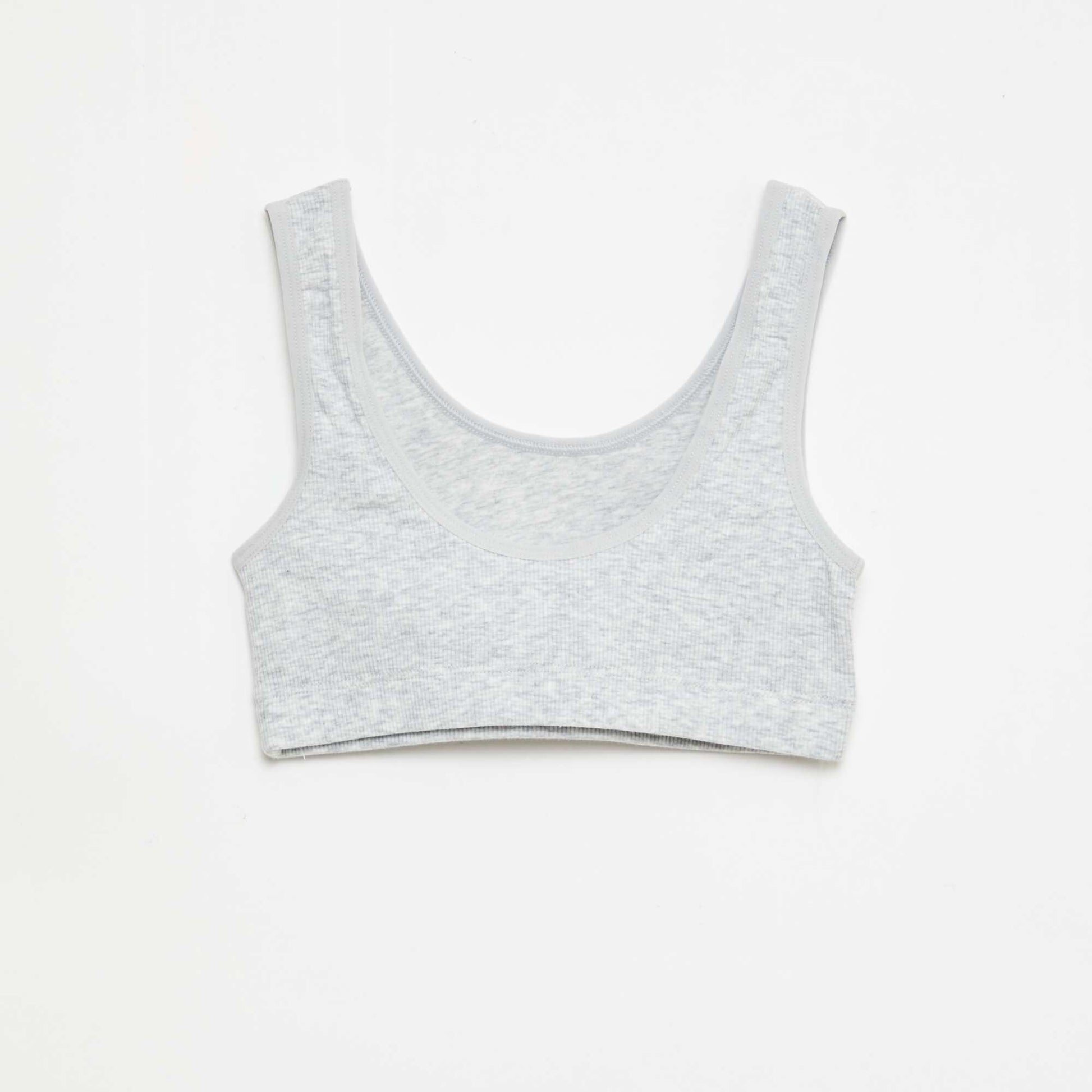 Lot de brassière en maille côtelée GRIS