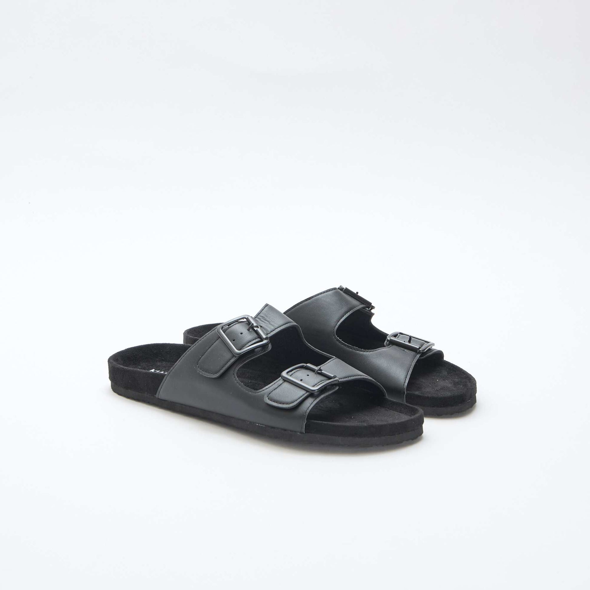 Mules double brides NOIR