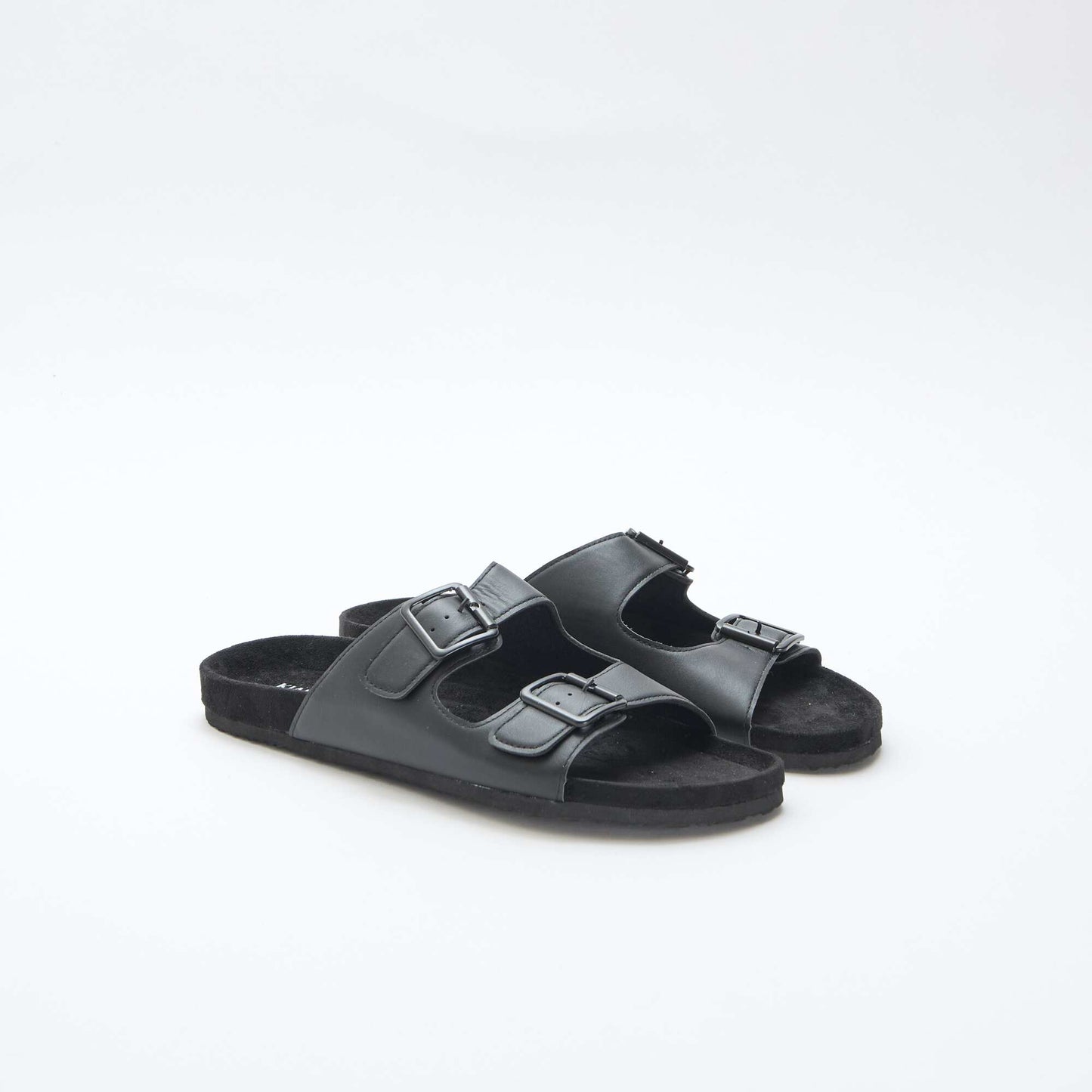 Mules double brides NOIR