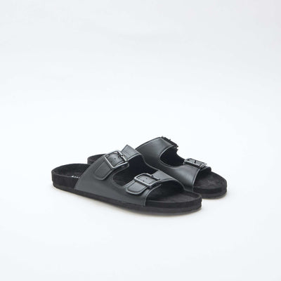 Mules double brides NOIR