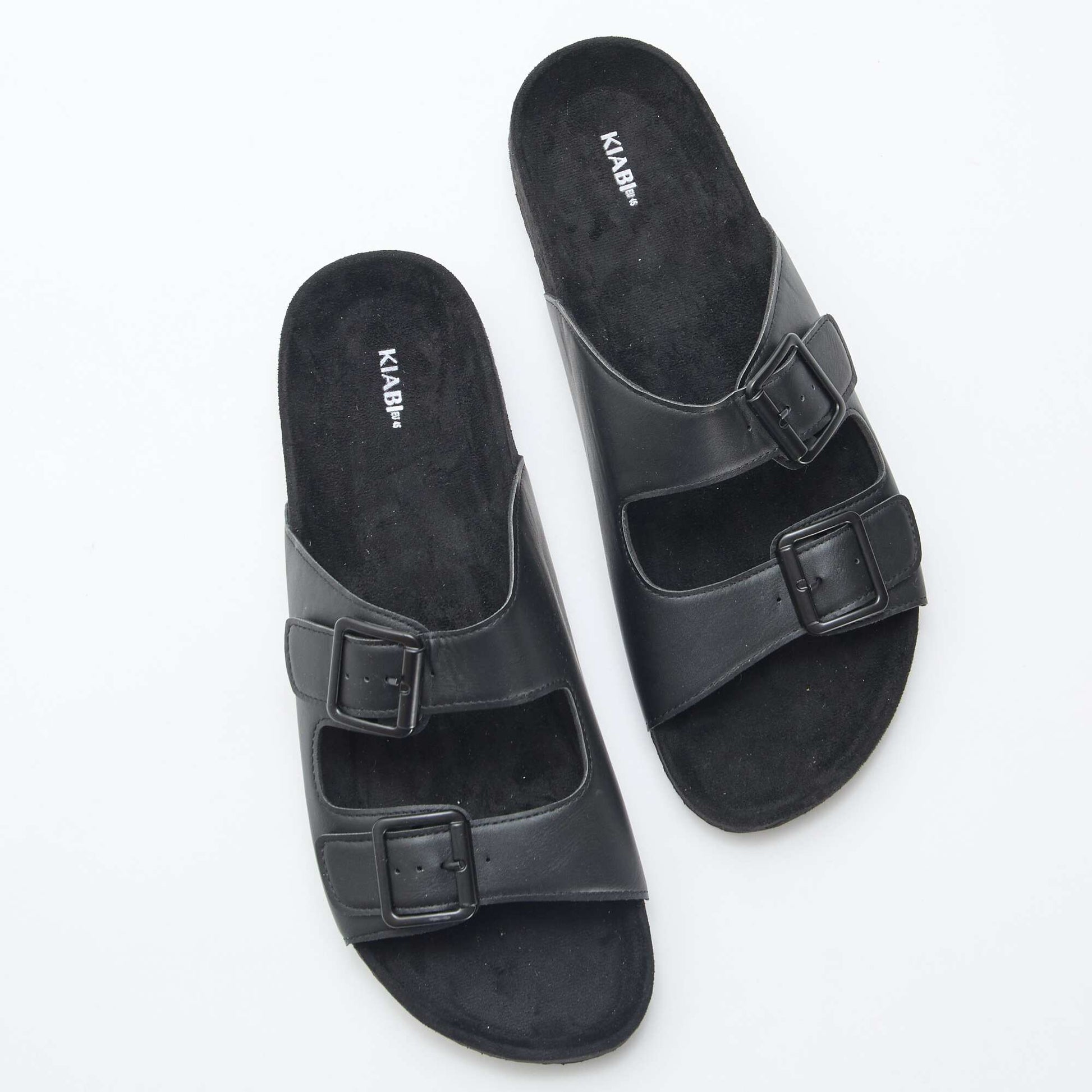 Mules double brides NOIR