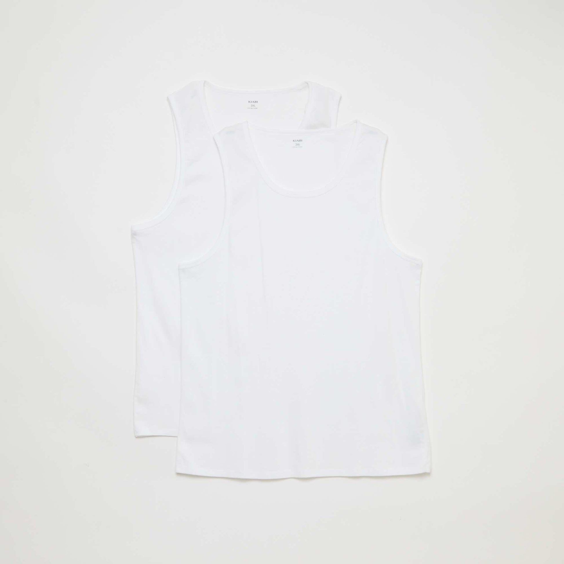 Lot de débardeur en maille jersey BLANC