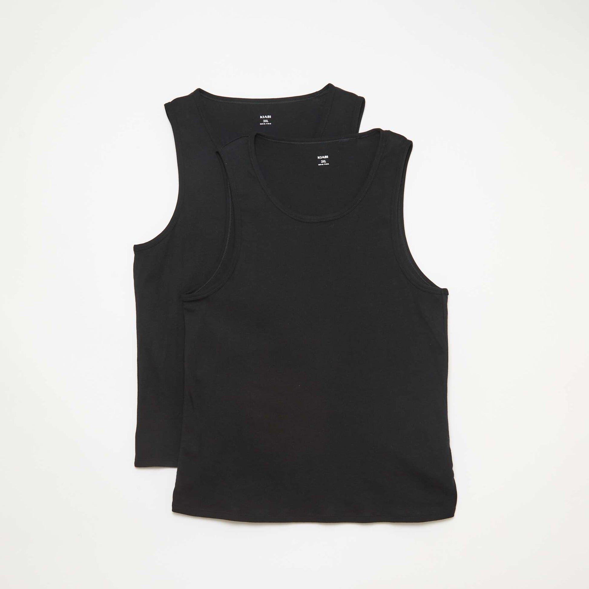 Lot de débardeur en maille jersey NOIR