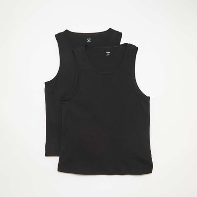 Lot de débardeur en maille jersey NOIR