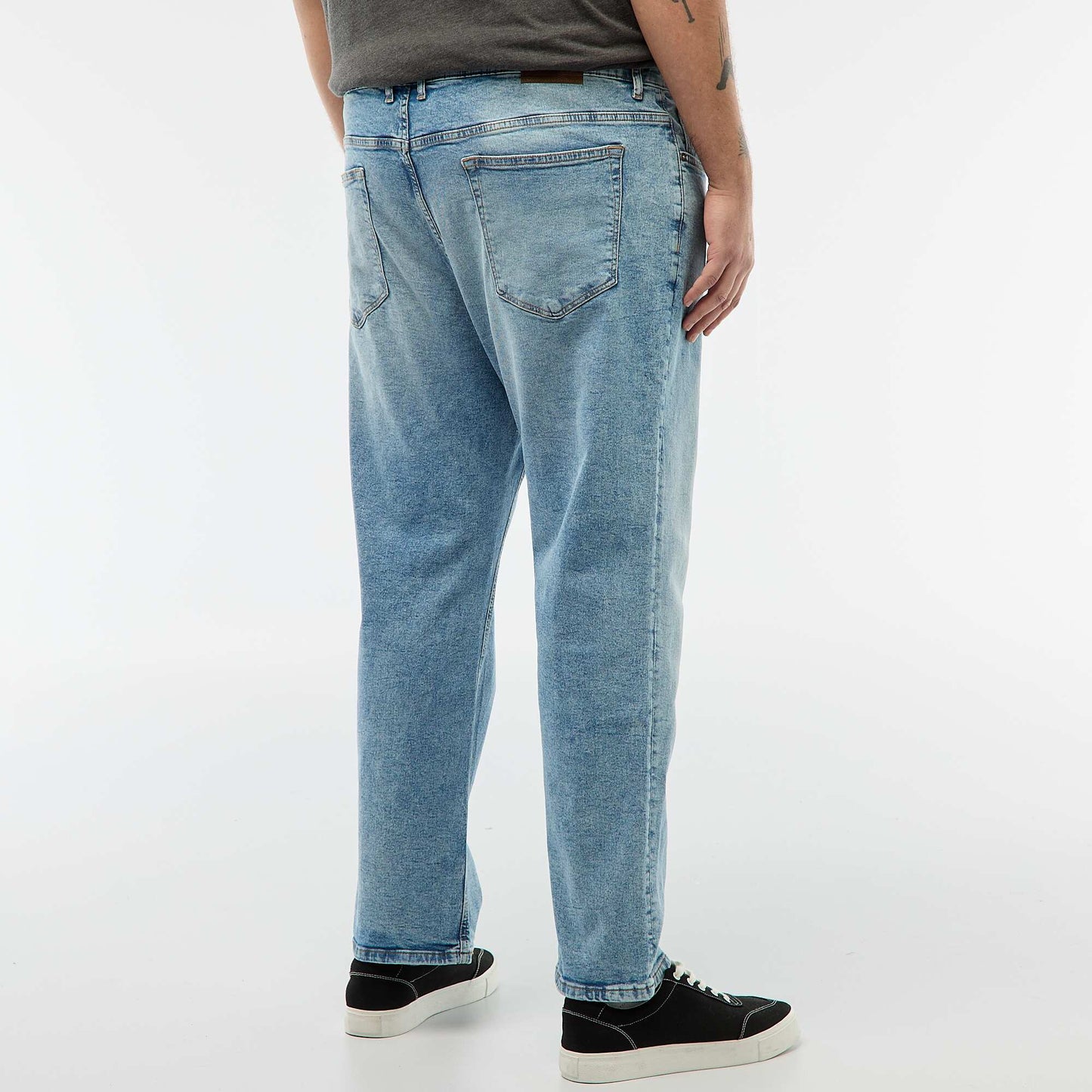 Jean regular / coupe droite à 5 poches BLEU