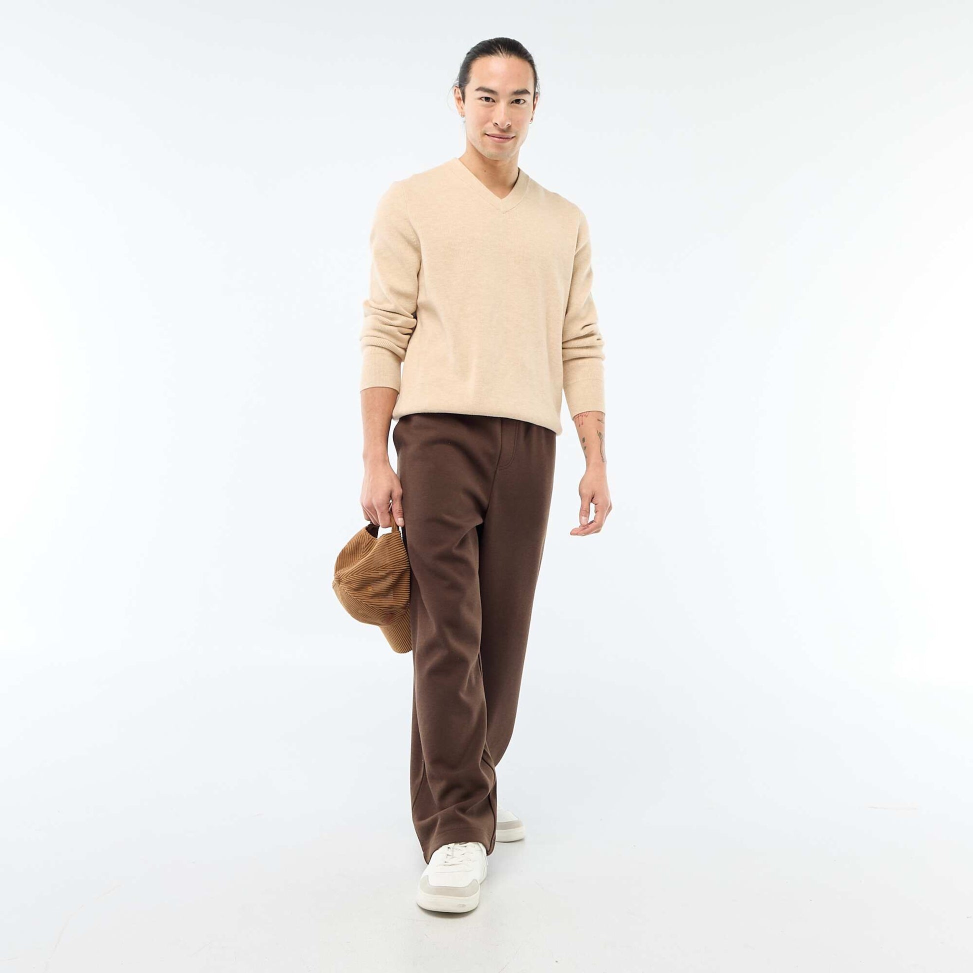Pull en maille grosse jauge BEIGE