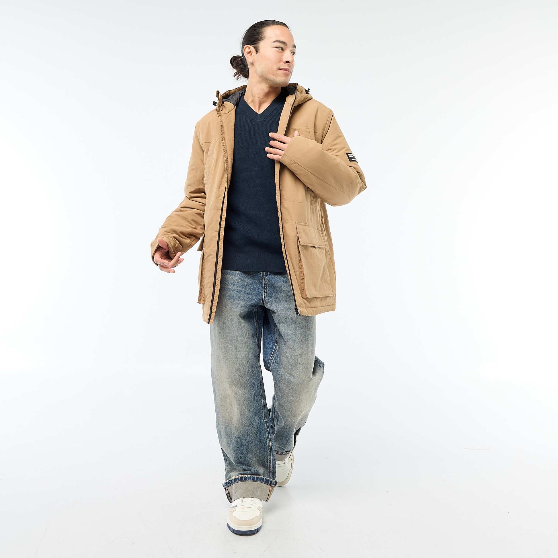 Pull en maille grosse jauge BLEU