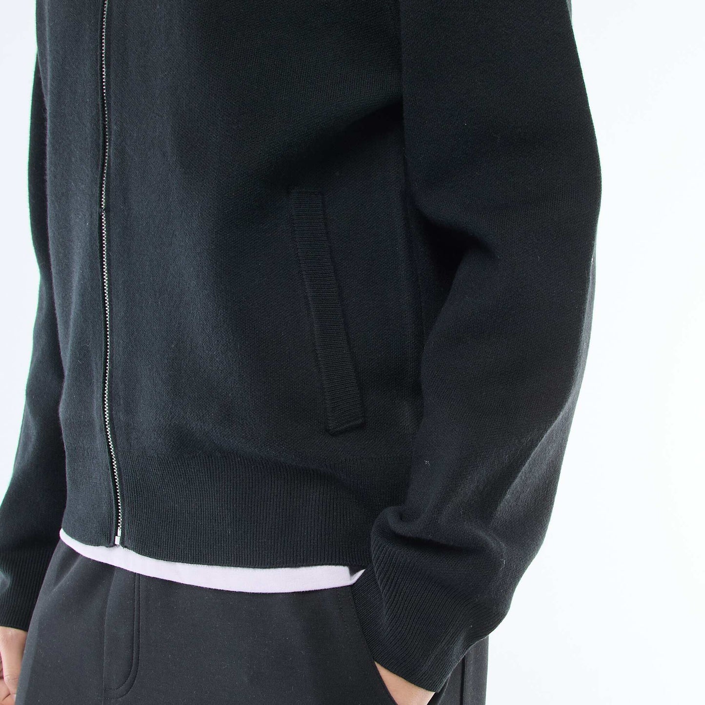 Gilet chaud zippé à col montant NOIR
