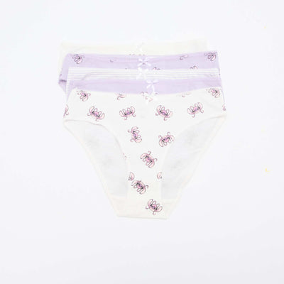 Lot de 5 culottes 'Stitch' VIOLET