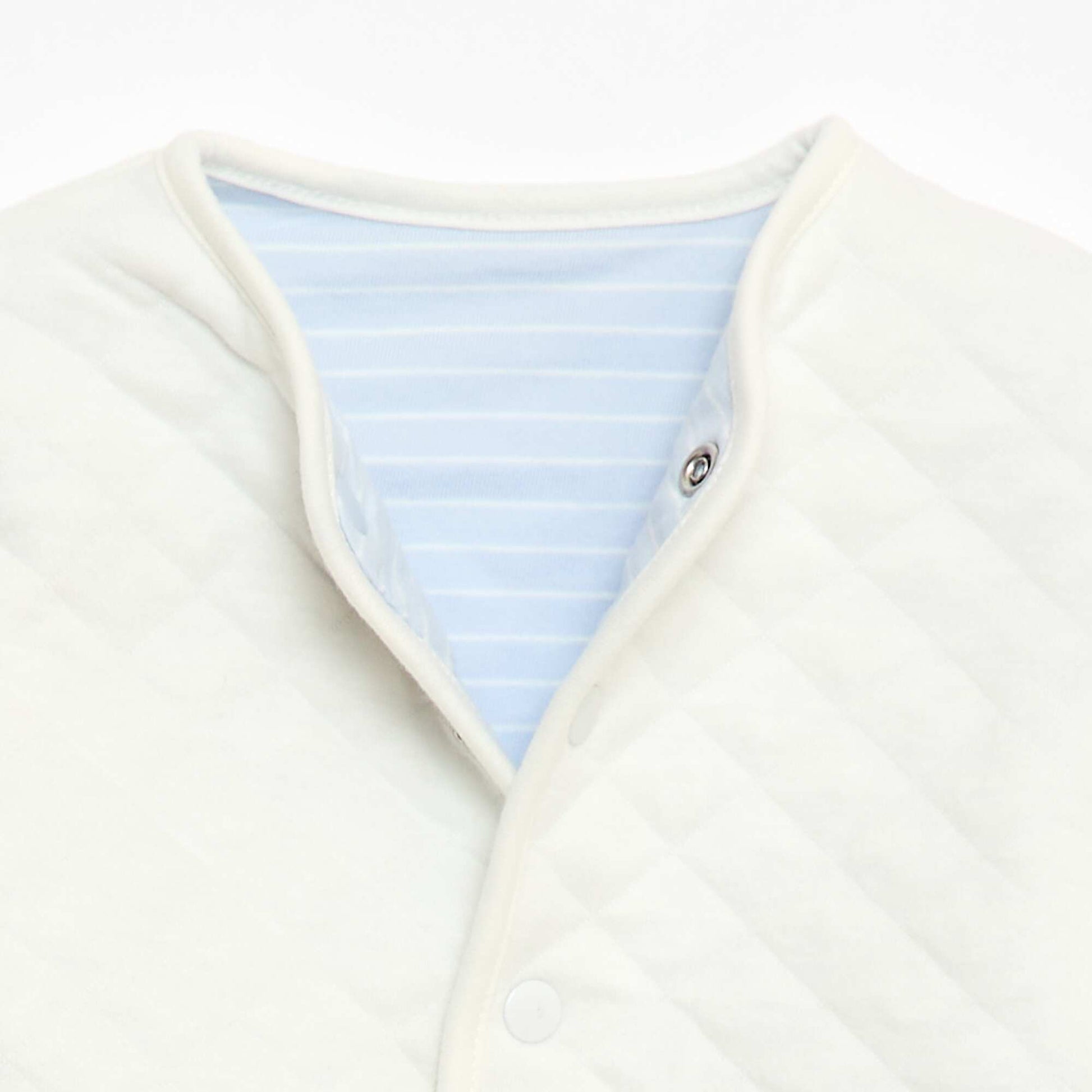 Veste de naissance matelassée BLANC