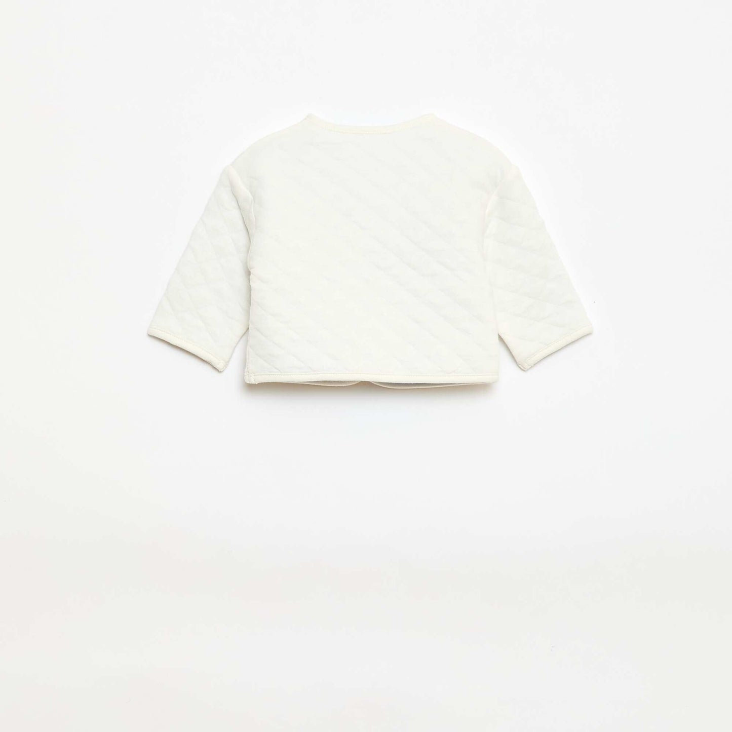 Veste de naissance matelassée BLANC