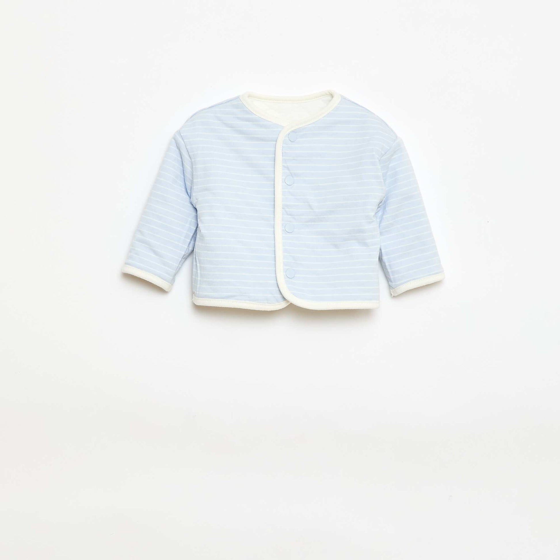 Veste de naissance matelassée BLANC