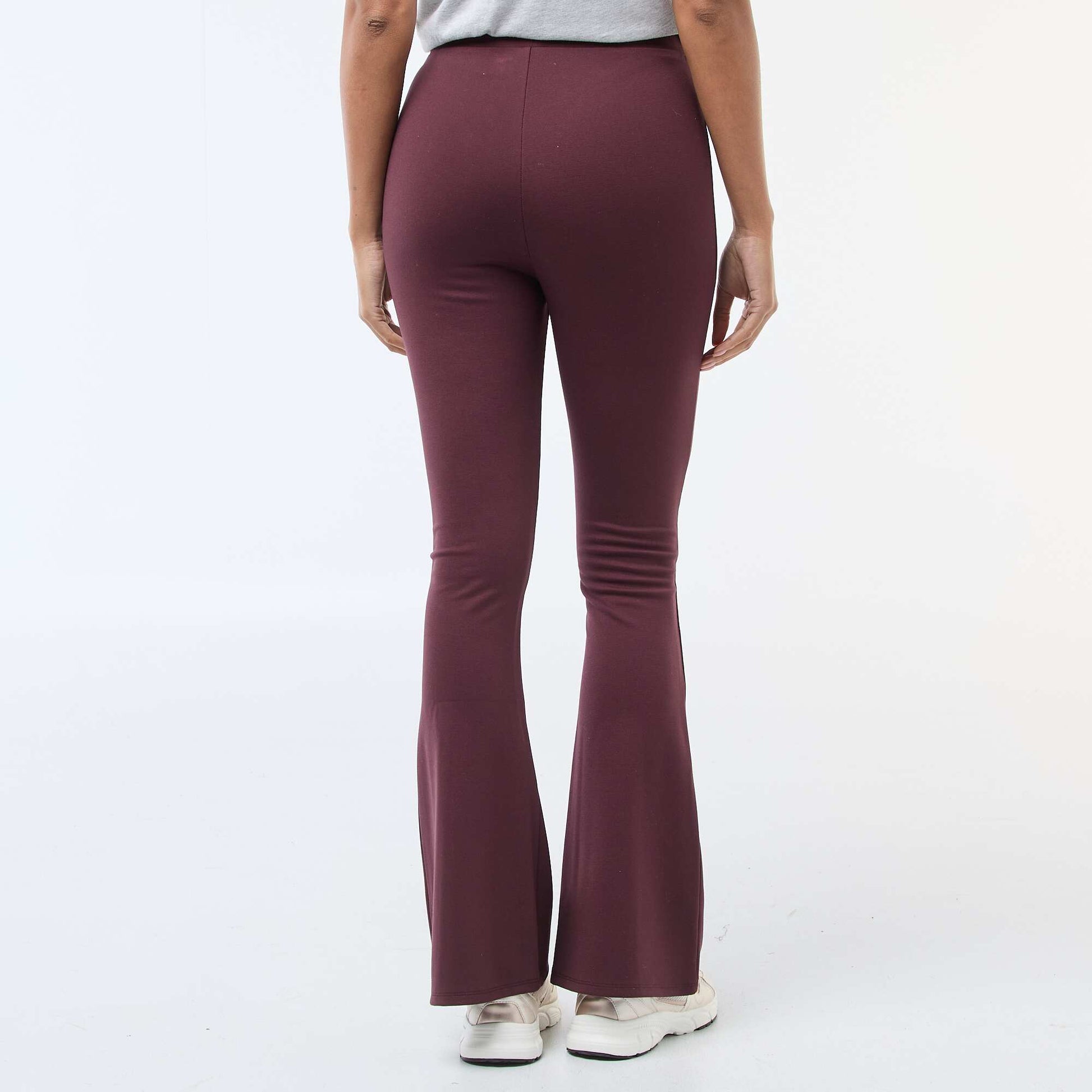 Pantalon flare maille ultra-stretch VIOLET